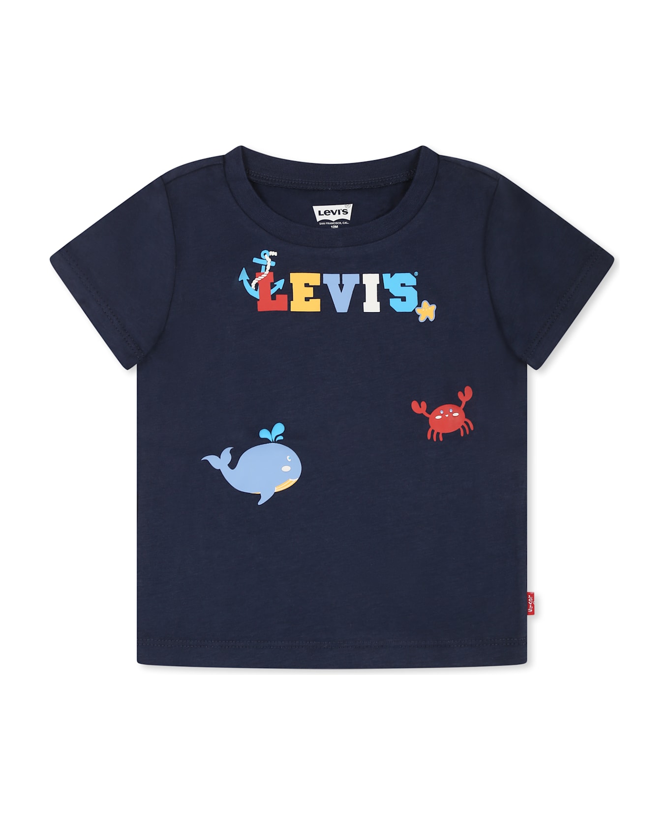 Levi
s Blue T-shirt For Baby Boy With Logo - Blue