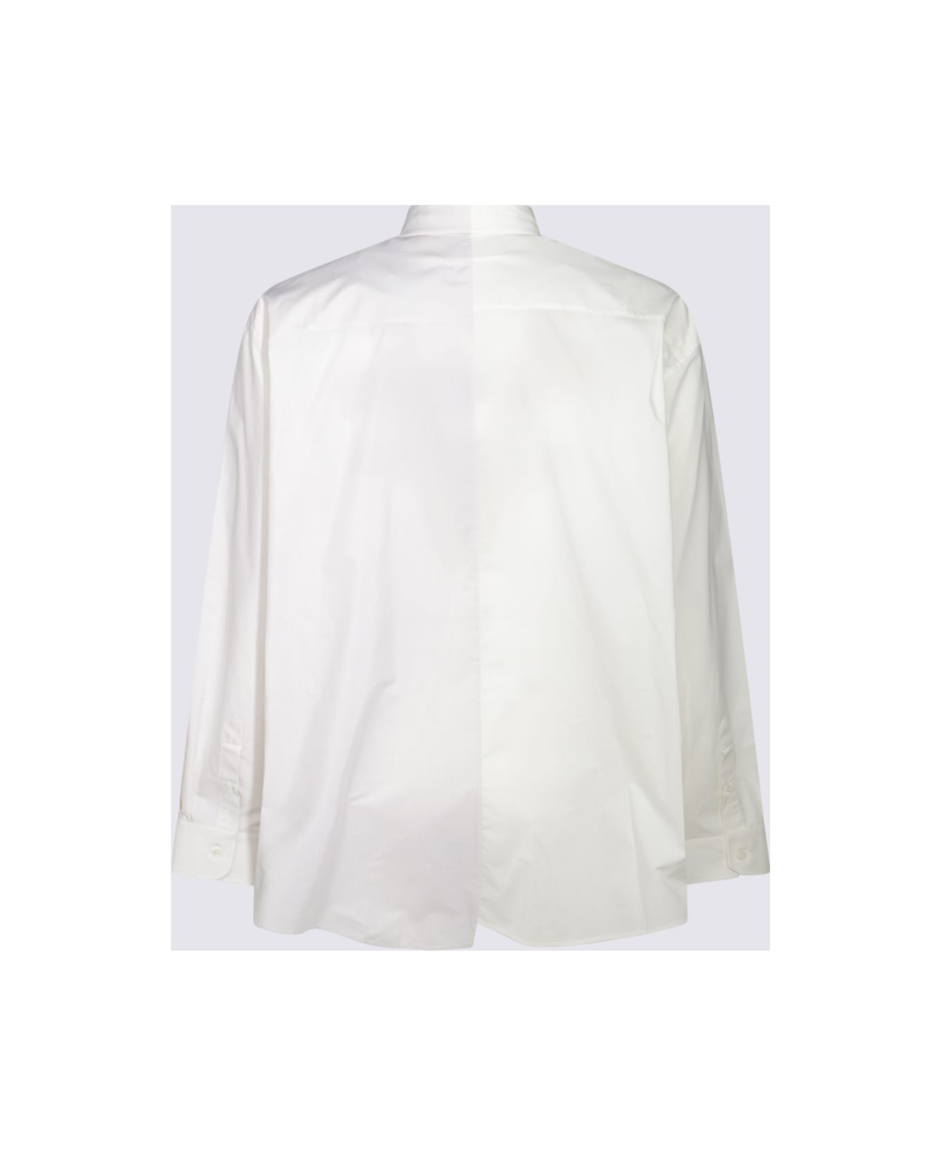 MM6 Maison Margiela White Cotton Shirt - Burro