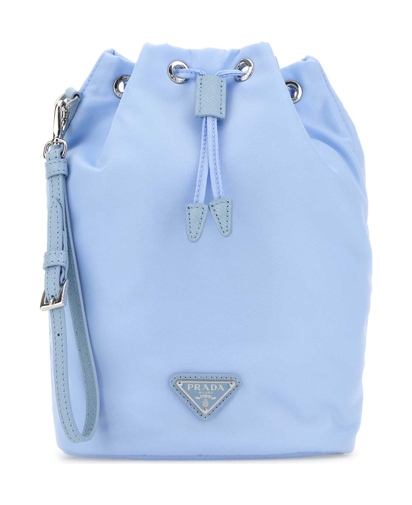 Prada Light Blue Nylon Clutch - CELESTE