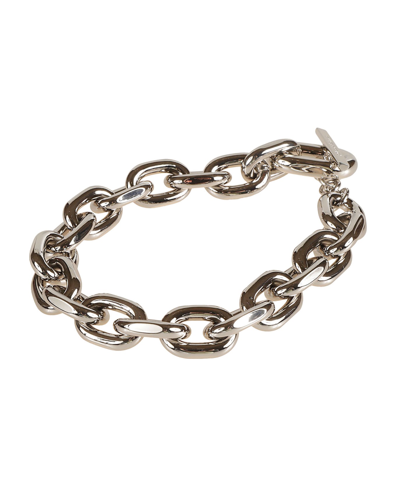 Paco Rabanne Logo Detial Chain Necklace - Silver ネックレス