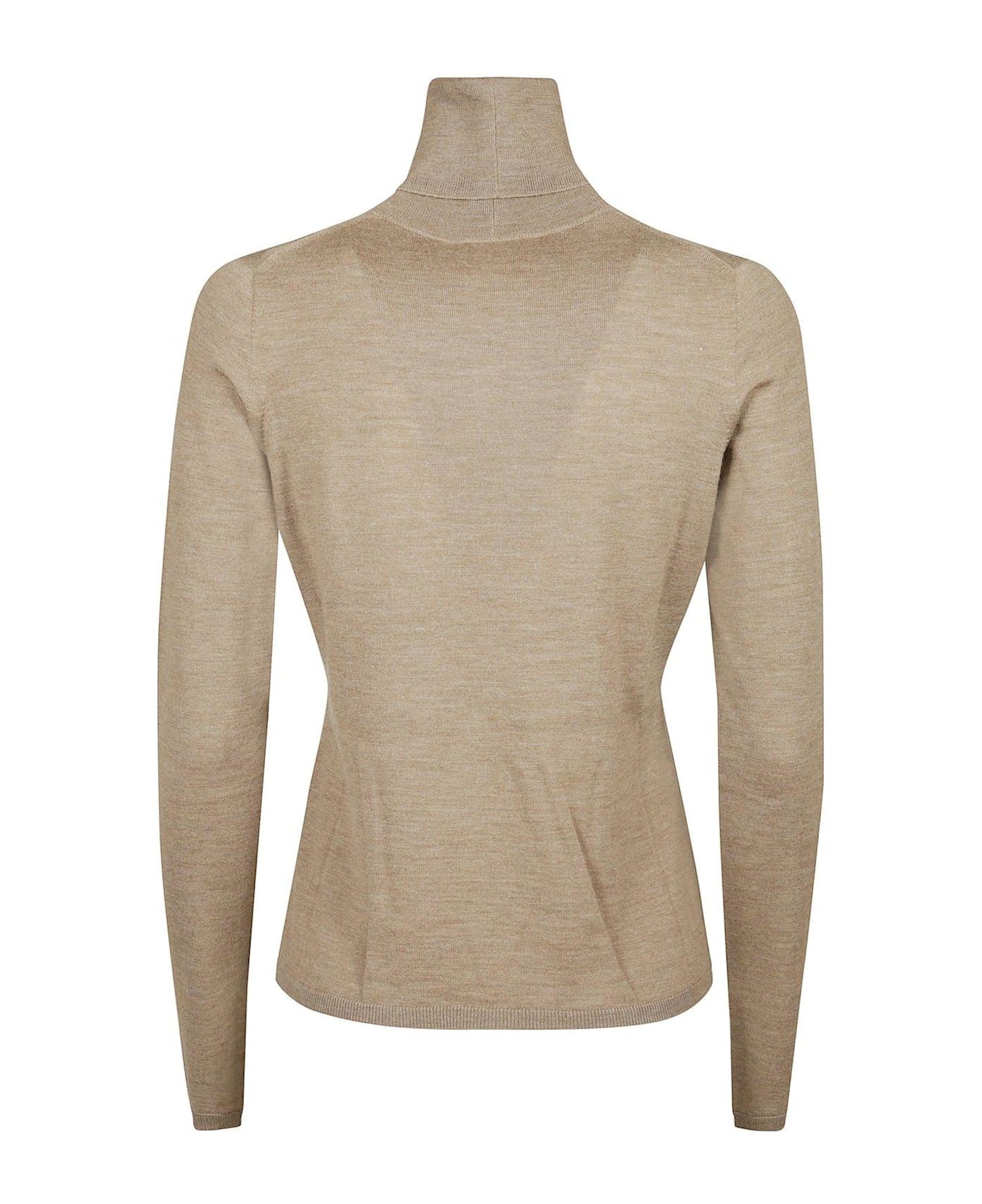 Max Mara Turtleneck Knit Sweater - NEUTRALS