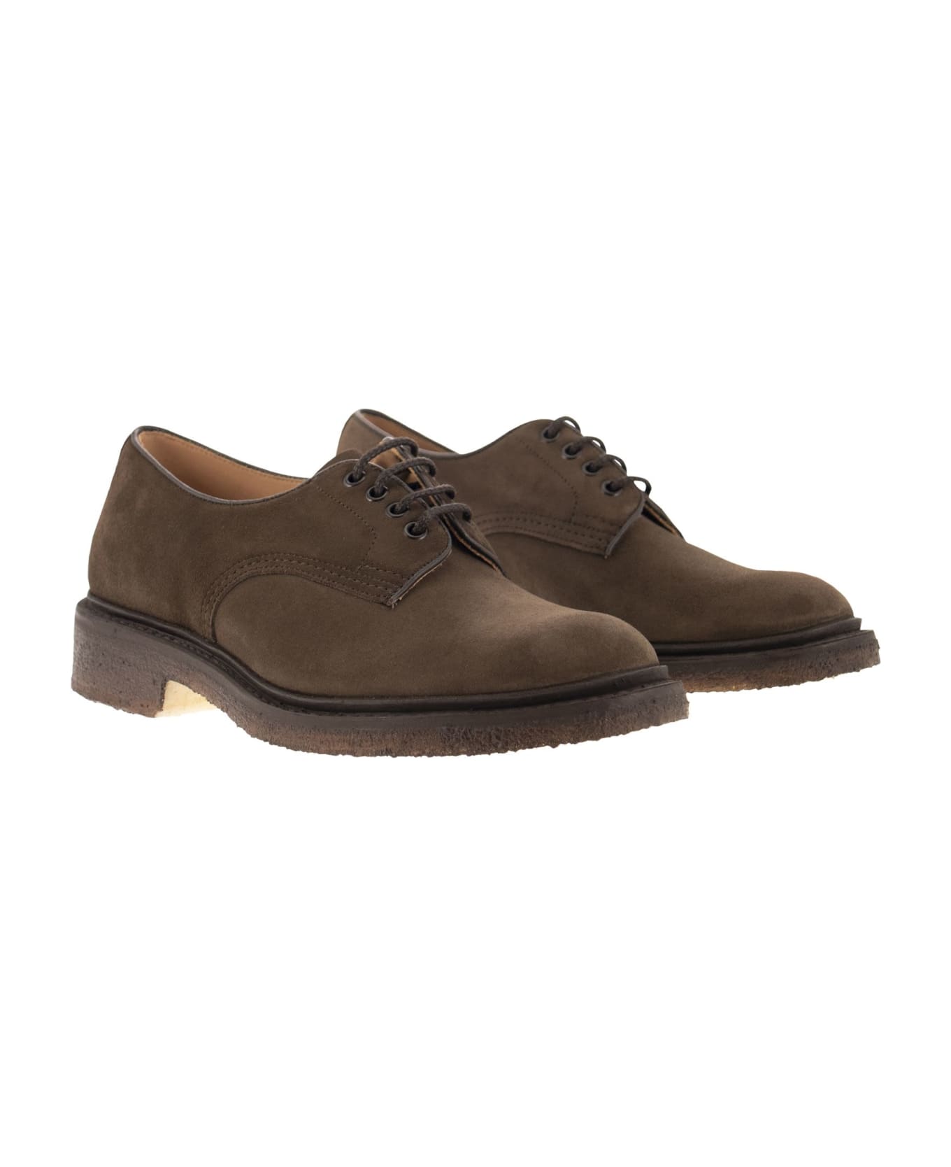 Tricker's Daniel - Suede Leather Lace-up - Brown ローファー＆デッキシューズ