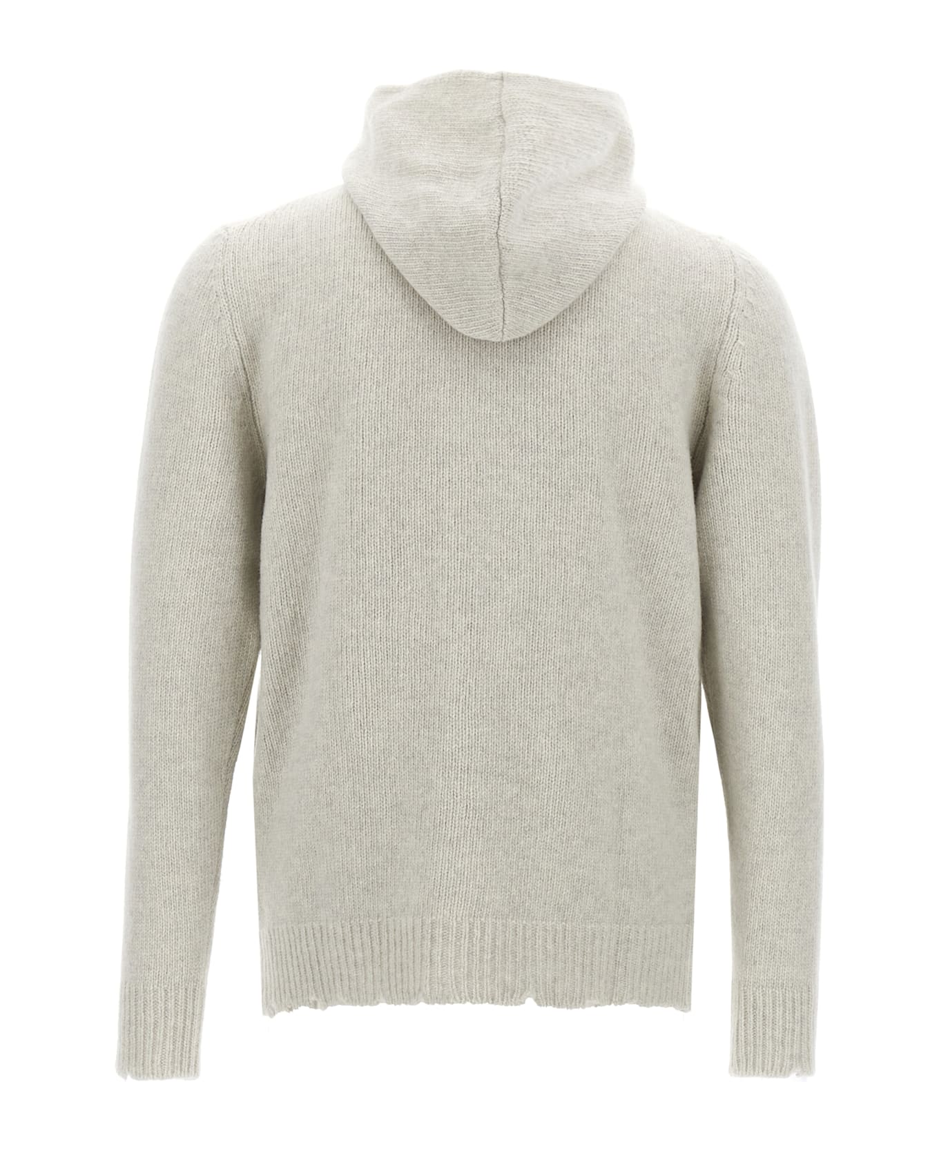 Giorgio Brato Destroyed Hooded Cardigan - White