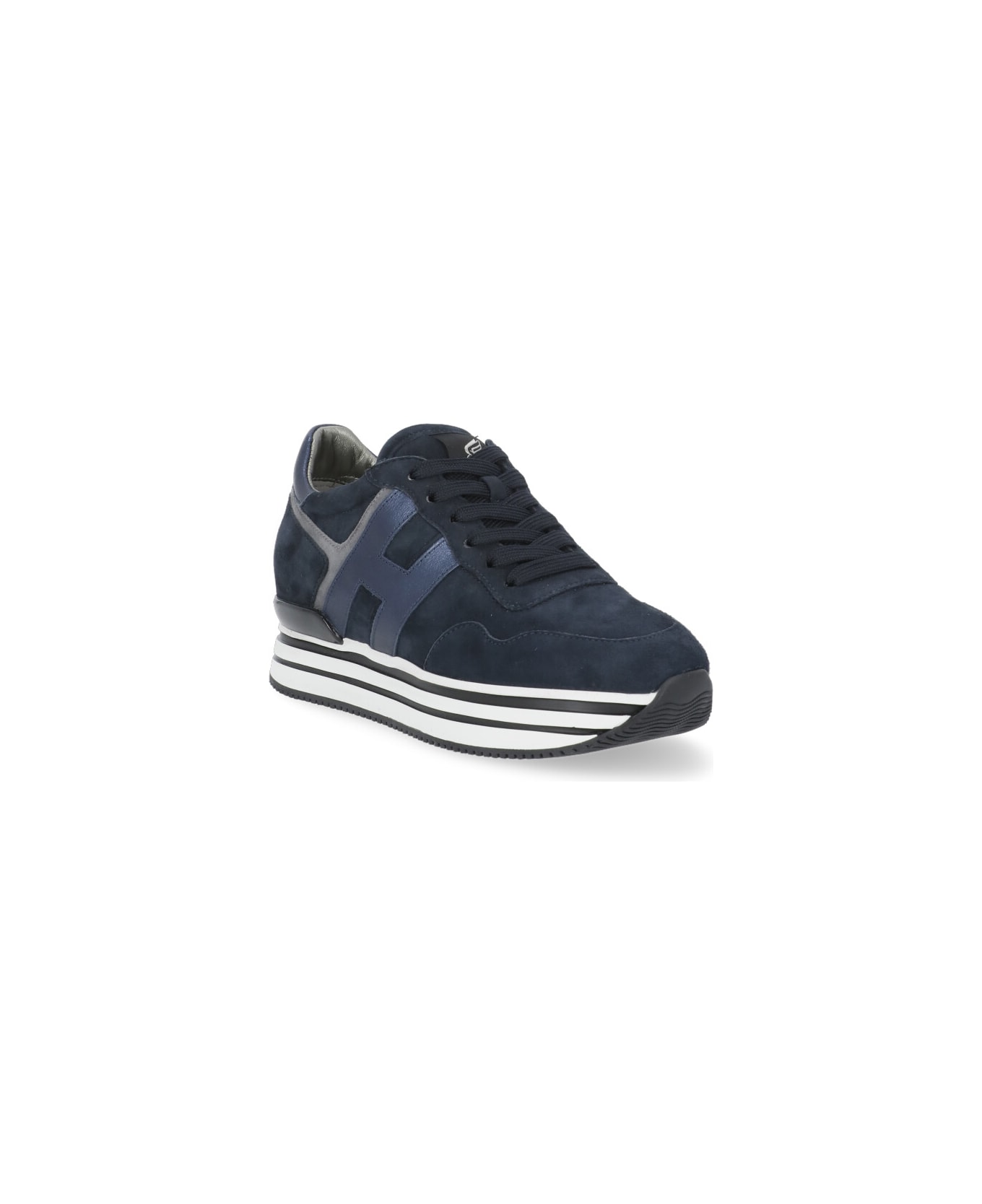 Hogan H483 Midi Platform Sneakers - Blue
