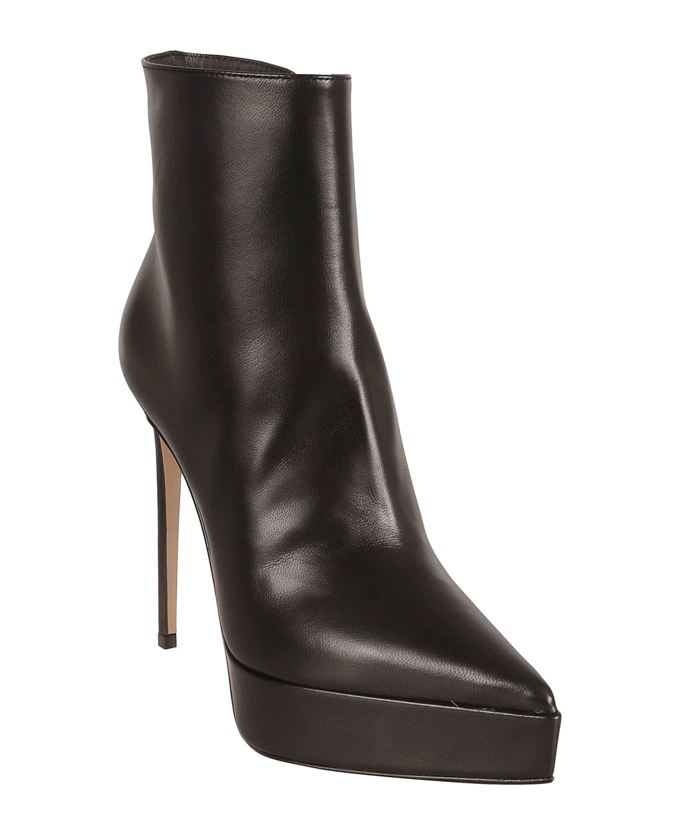 Le Silla Side Zipped Ankle Boots - Black