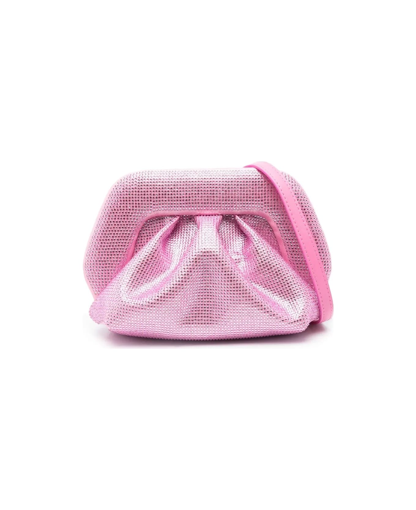 THEMOIRè Pink Gea Rhinestone Clutch Bag - Pink