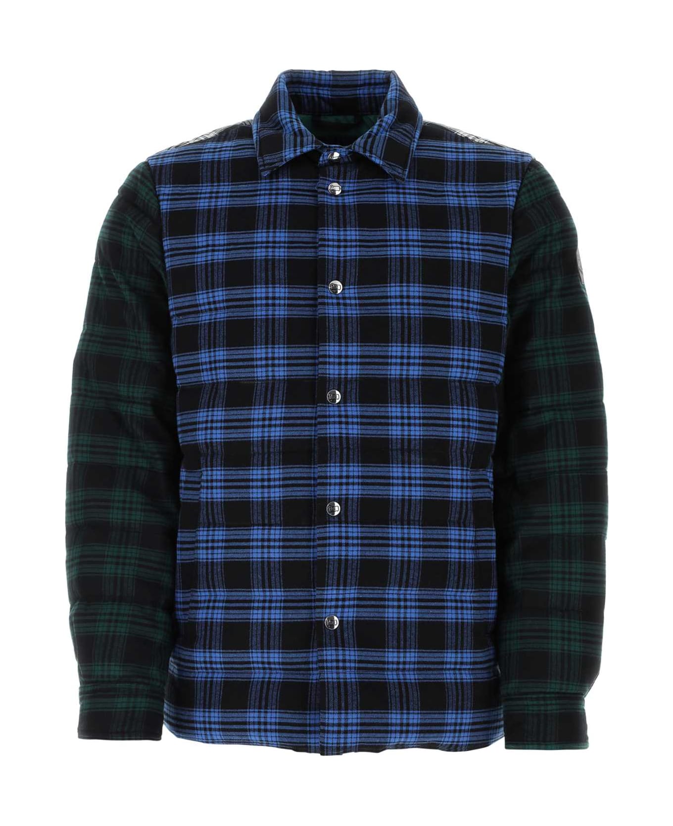 Woolrich Embroidered Cotton Padded Shirt - PATCHWORKBLUE