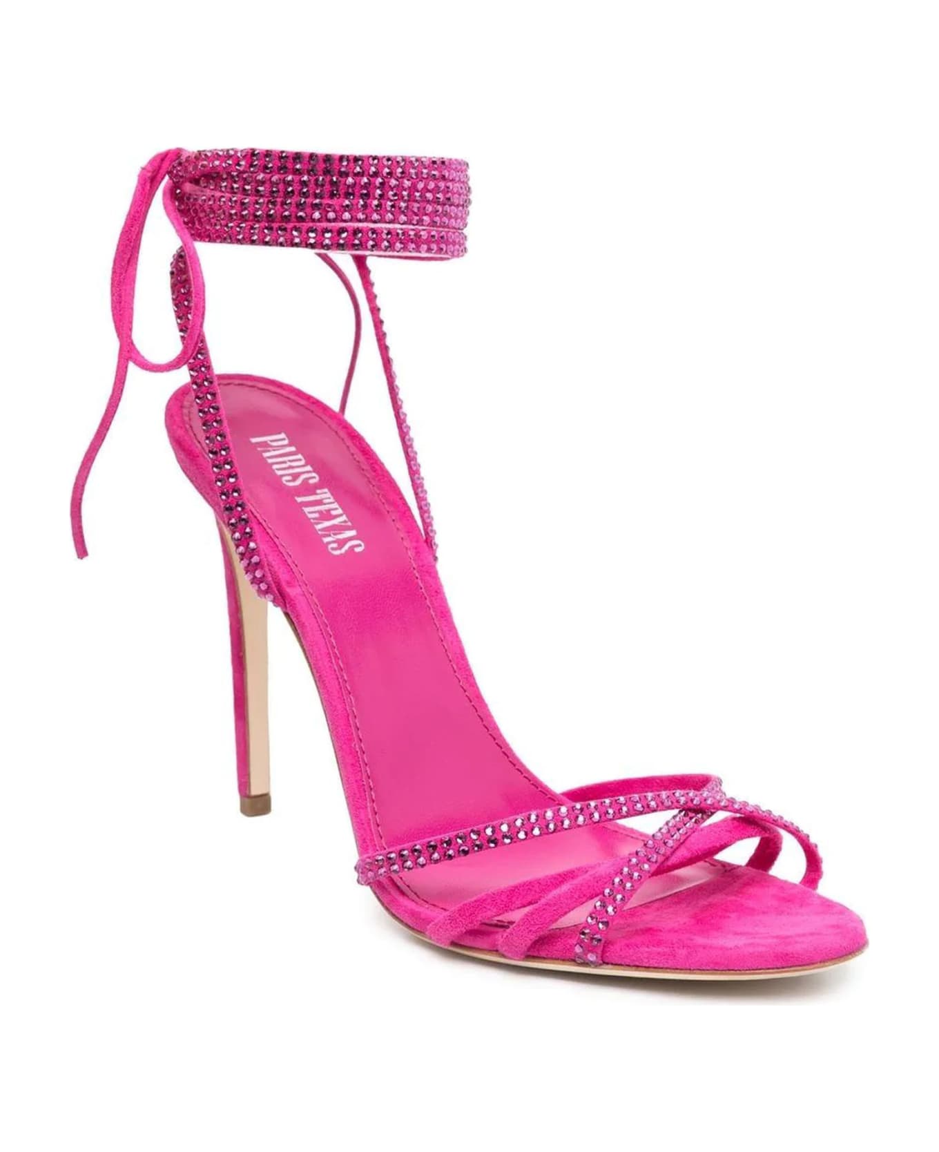 Paris Texas Pink Suede Holly Nicole Sandals | italist