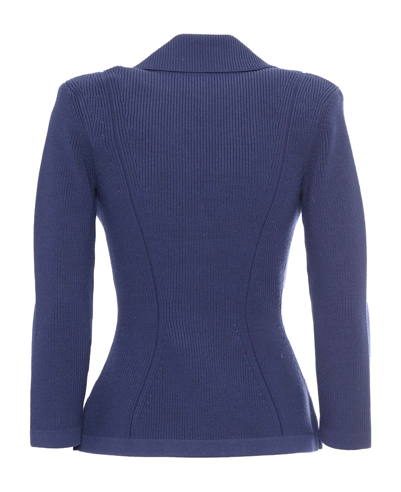 Elisabetta Franchi Tricot Sweater - BLUE