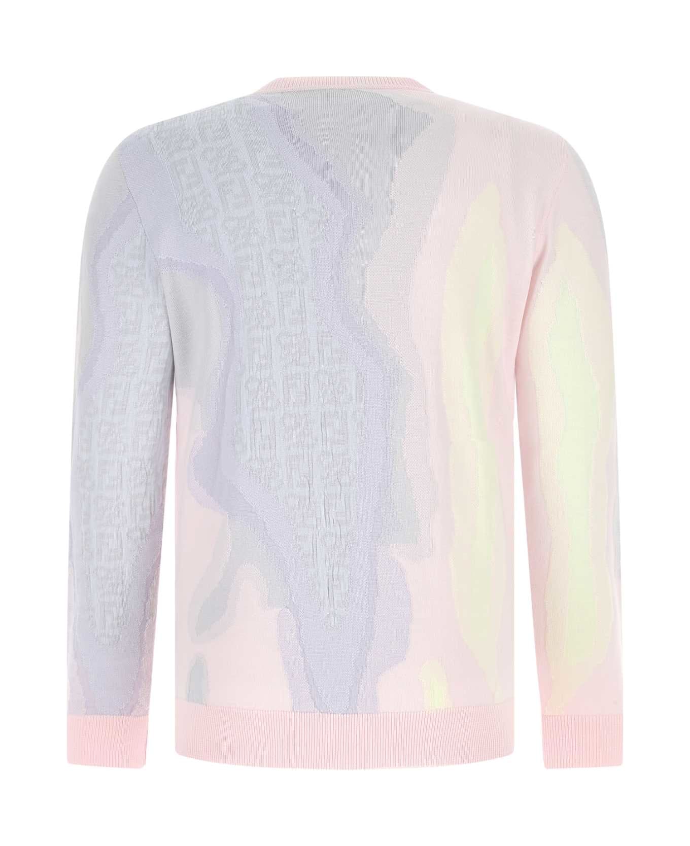Fendi slides Embroidered Cotton Blend Sweater - F1D81