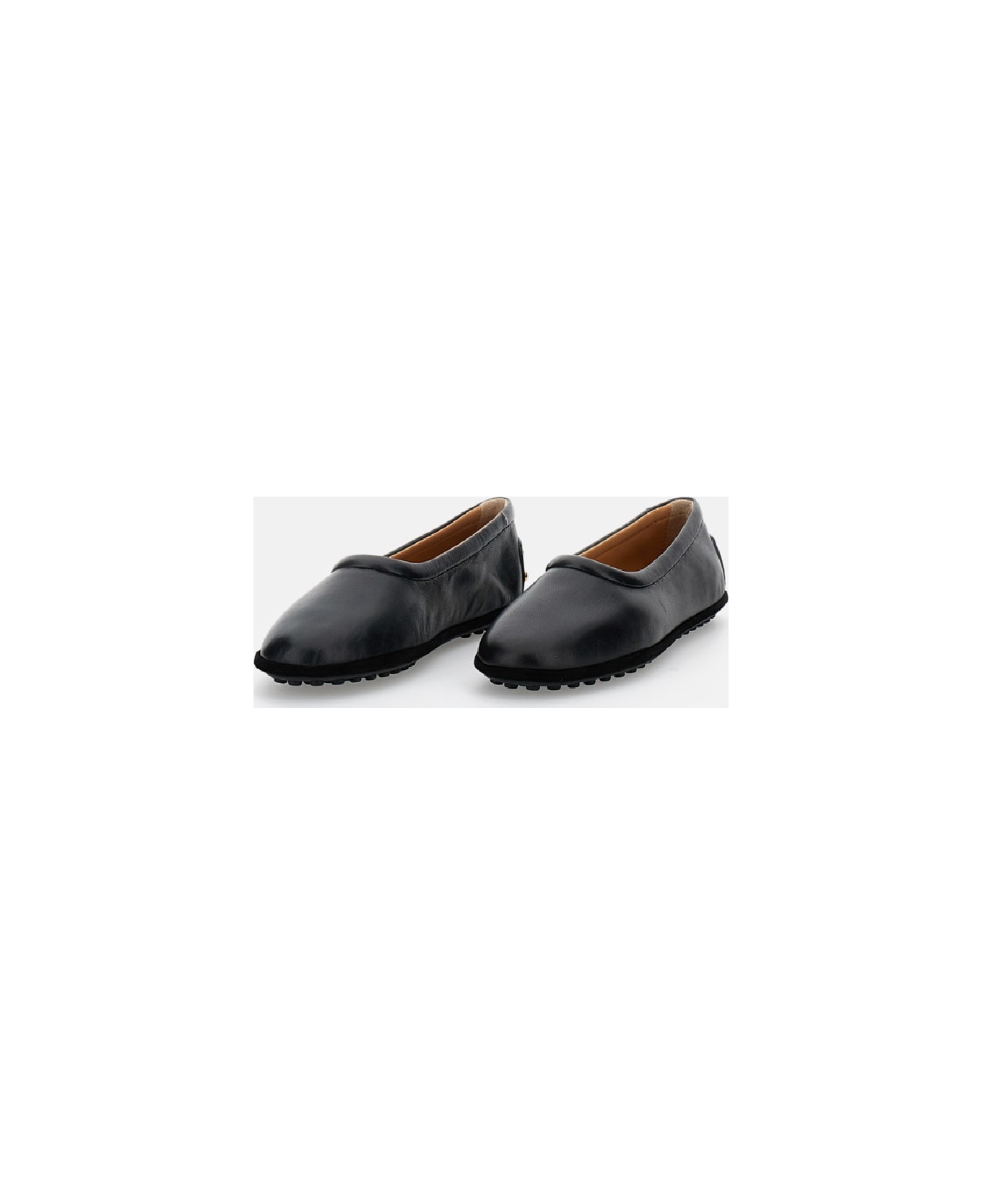 Tod's Rubber Sole Ballerina Flats - Black