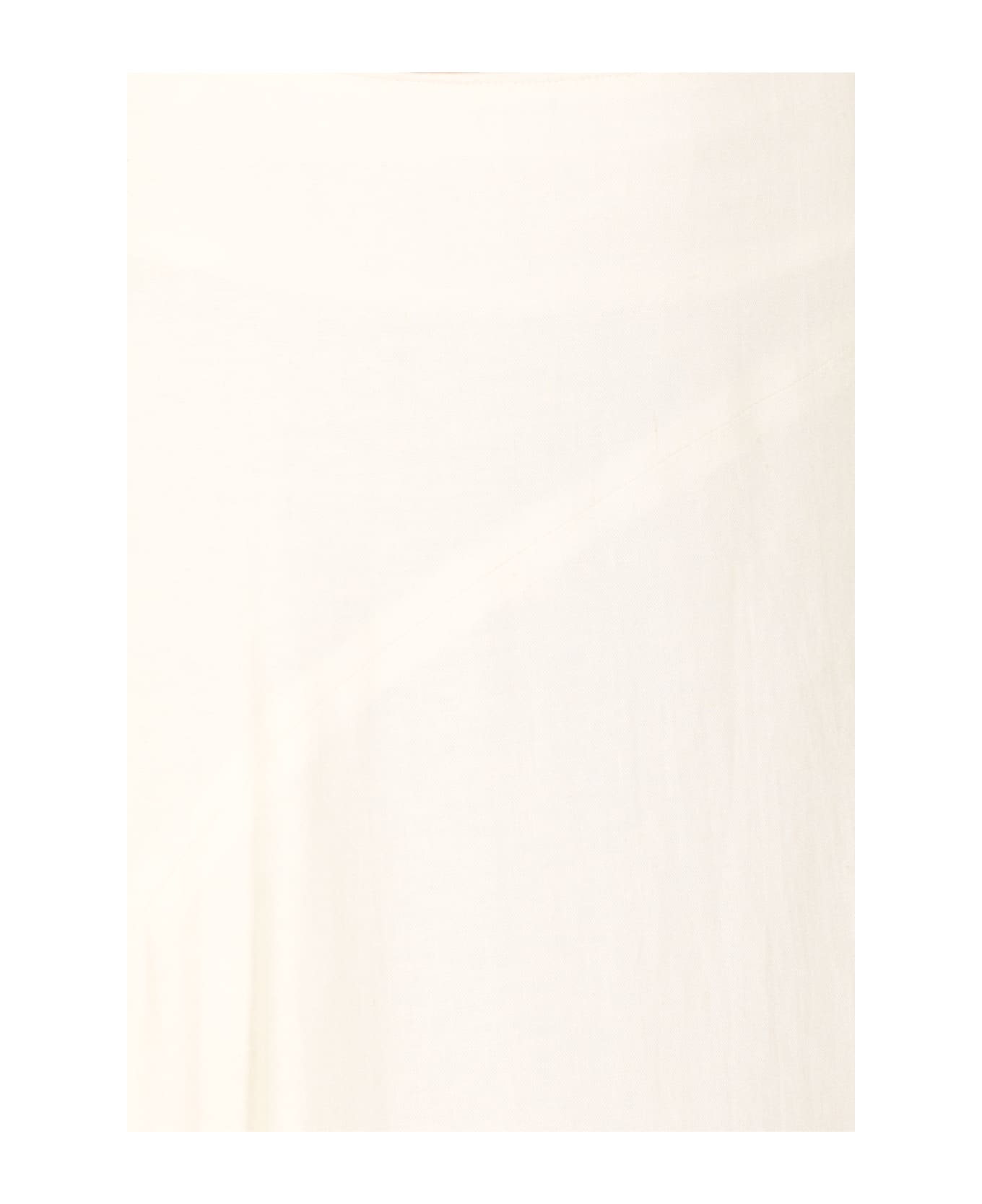 Y
s Linen Blend Skirt - White