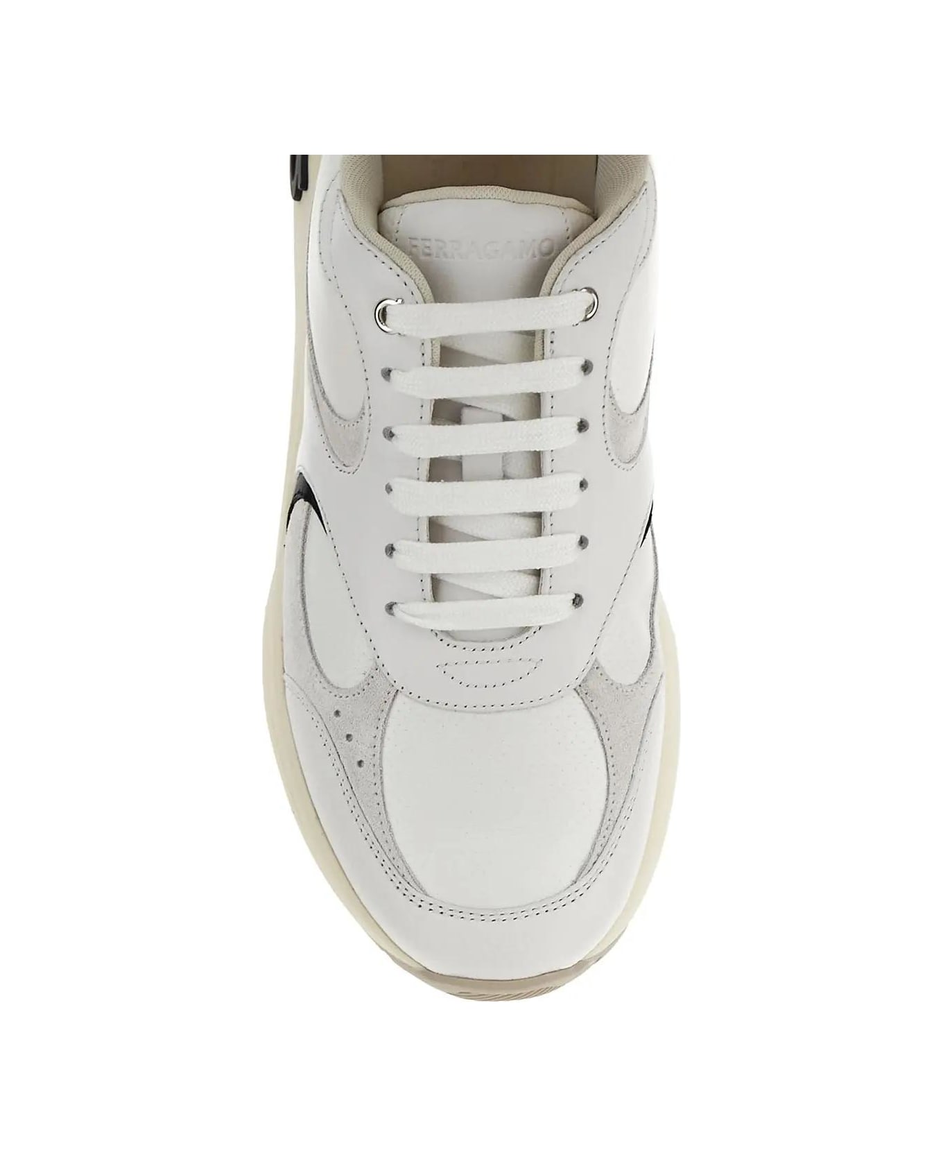 Ferragamo Cosimina Low-top Sneakers - White