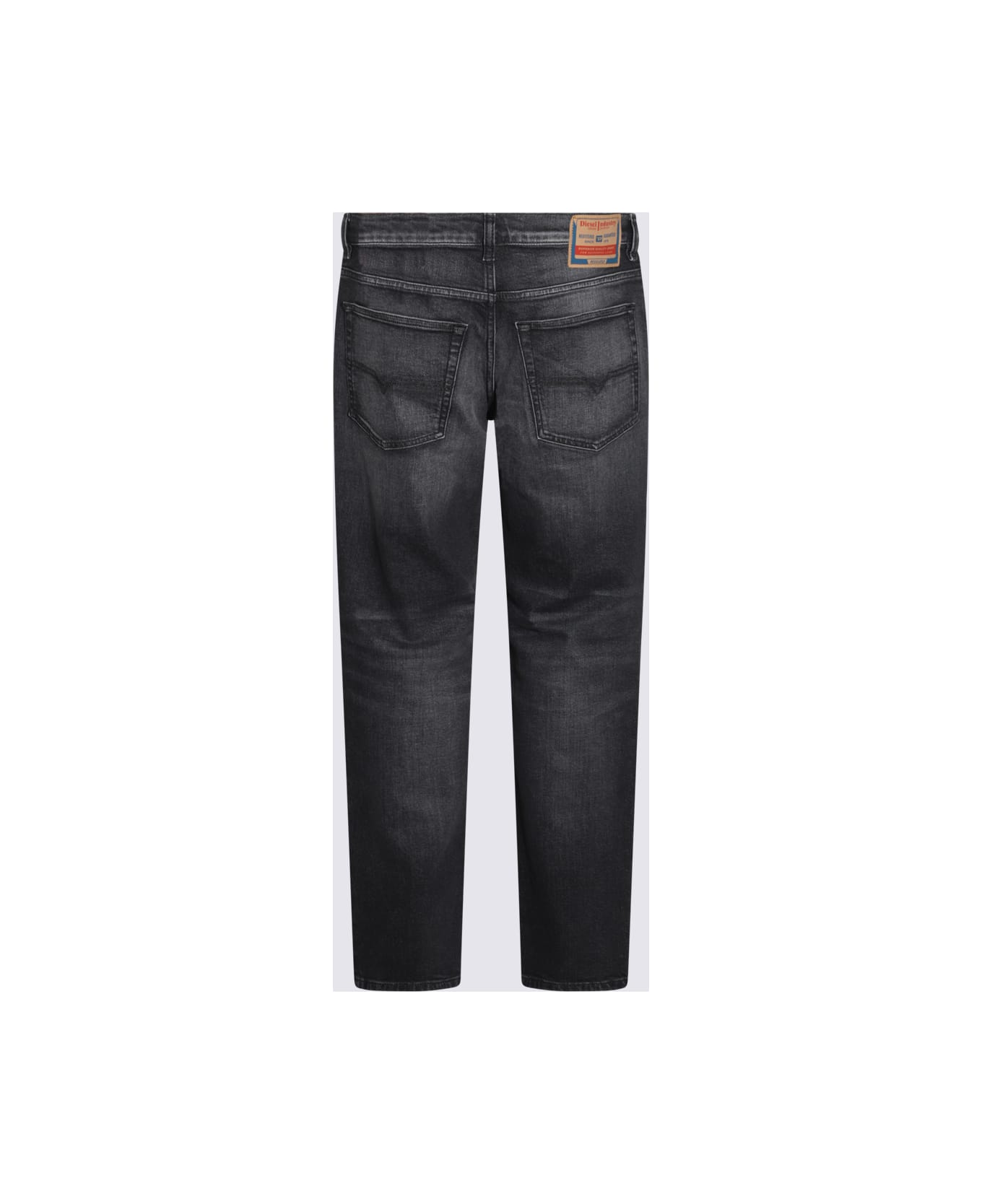 Diesel Grey Cotton Denim Jeans - Black