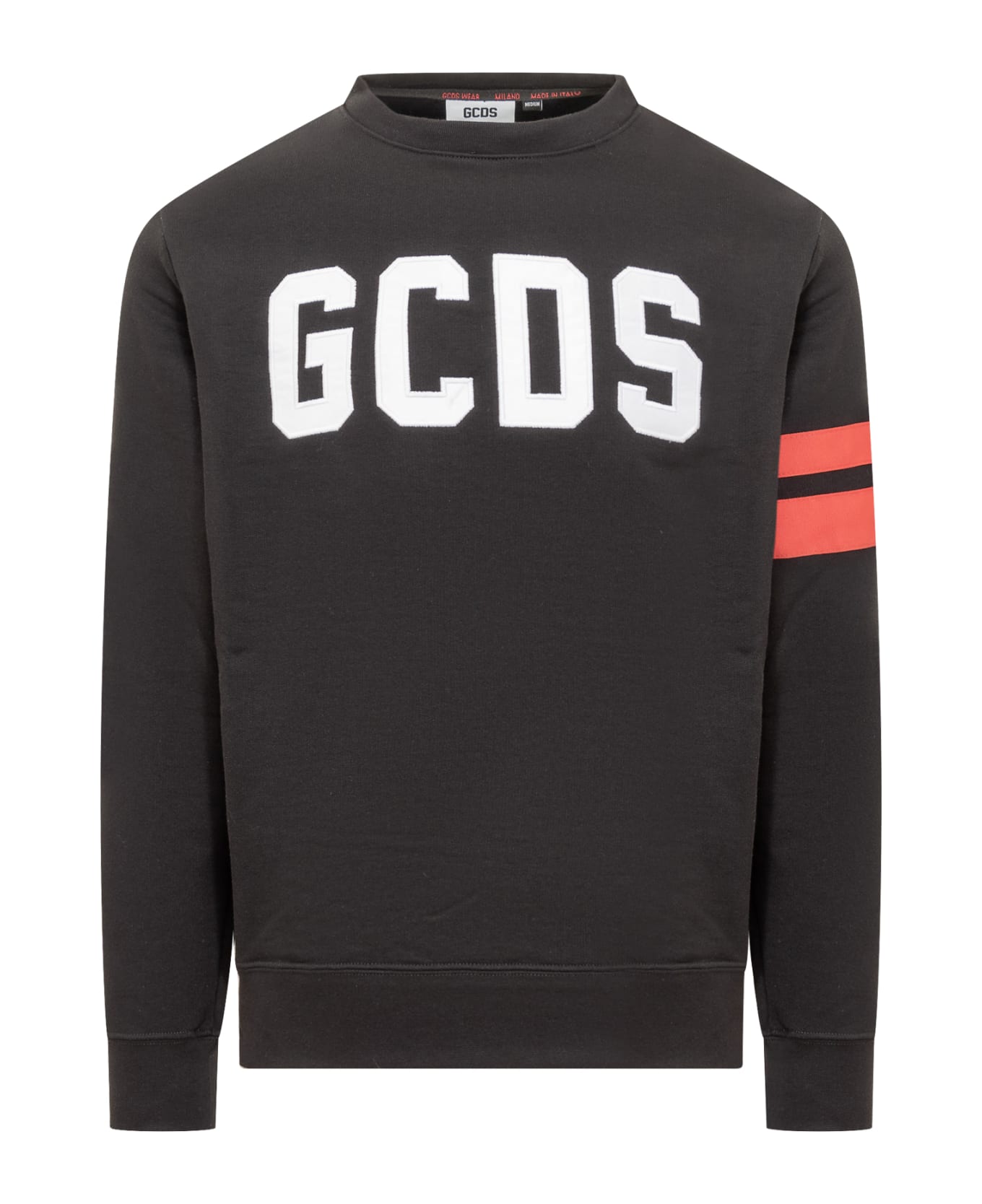 GCDS Sweatshirt With Logo - BLACK