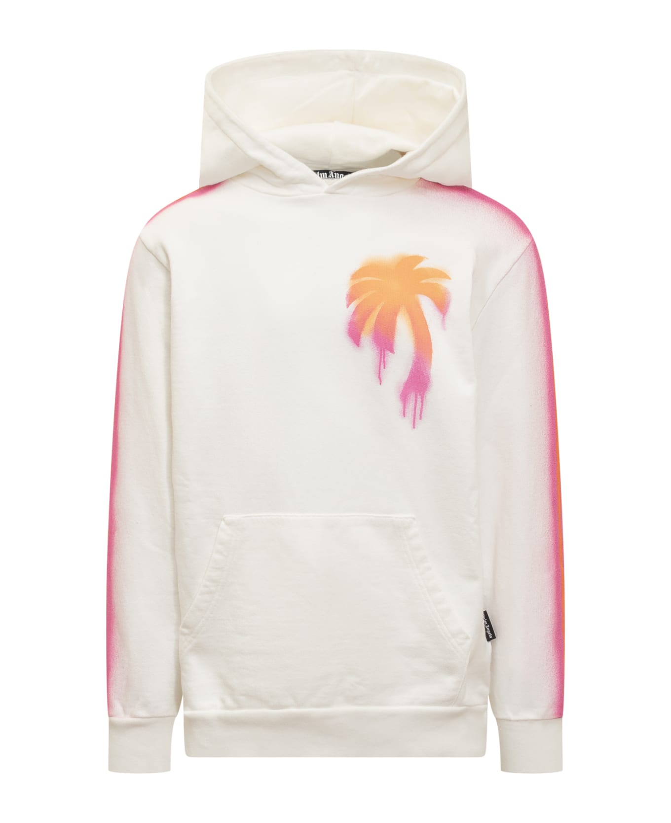 Palm Angels Sprayed Palm Hoodie - WHITE MULTICOLOR