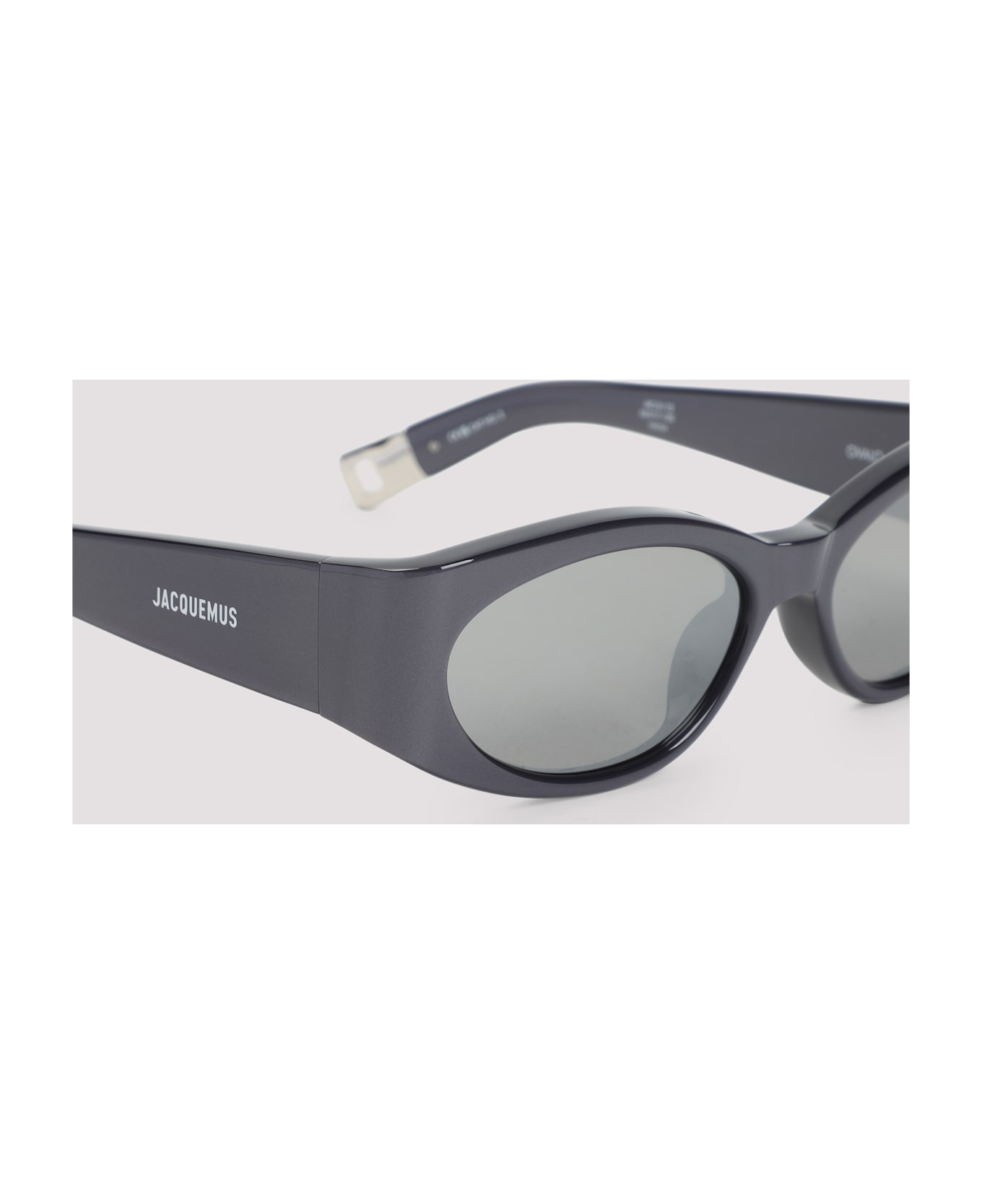 Jacquemus Ovalo Sunglasses - Metallic Gun Silver Silver