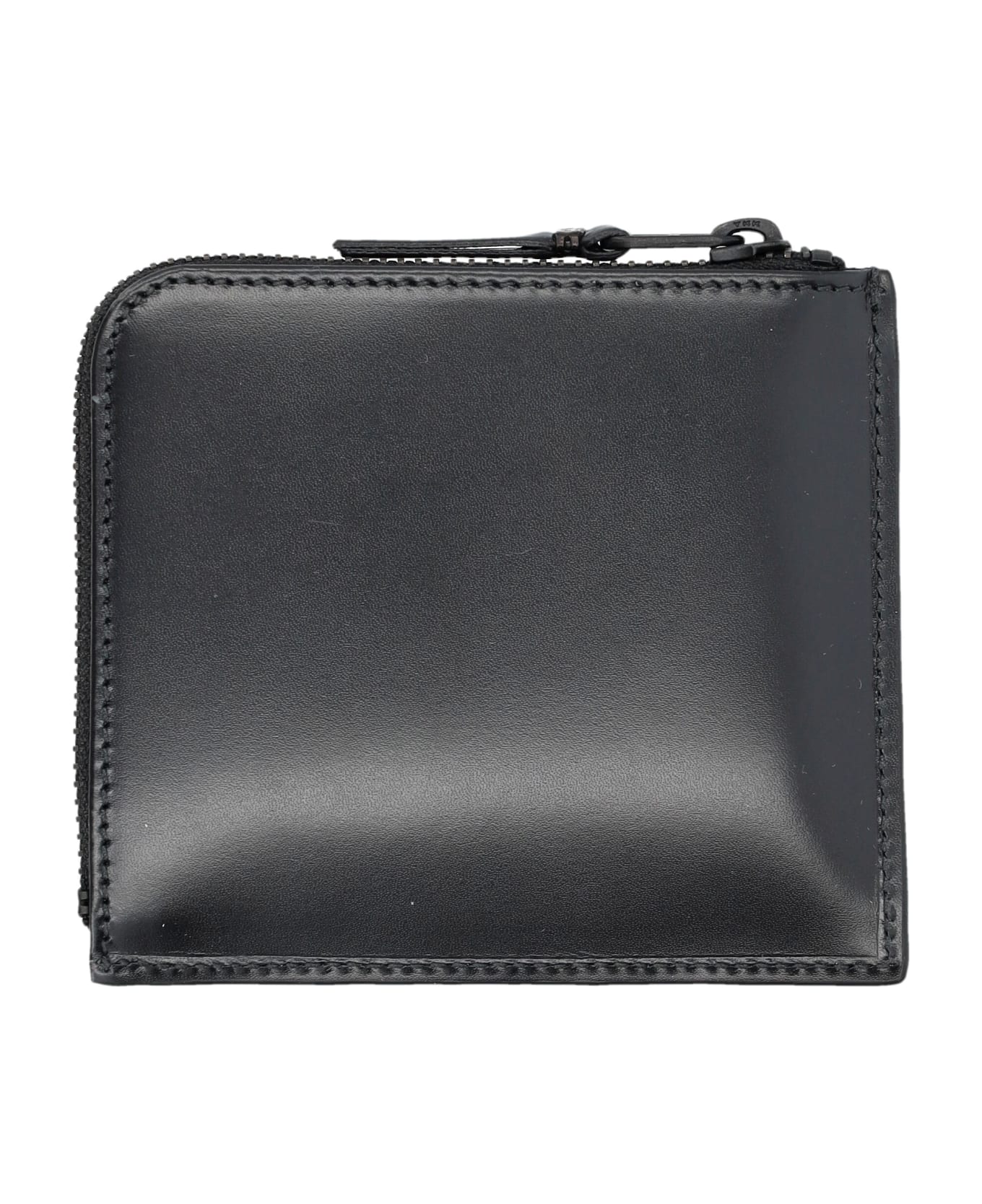 Comme des Garçons Wallet Very Black Zip Wallet - BLACK