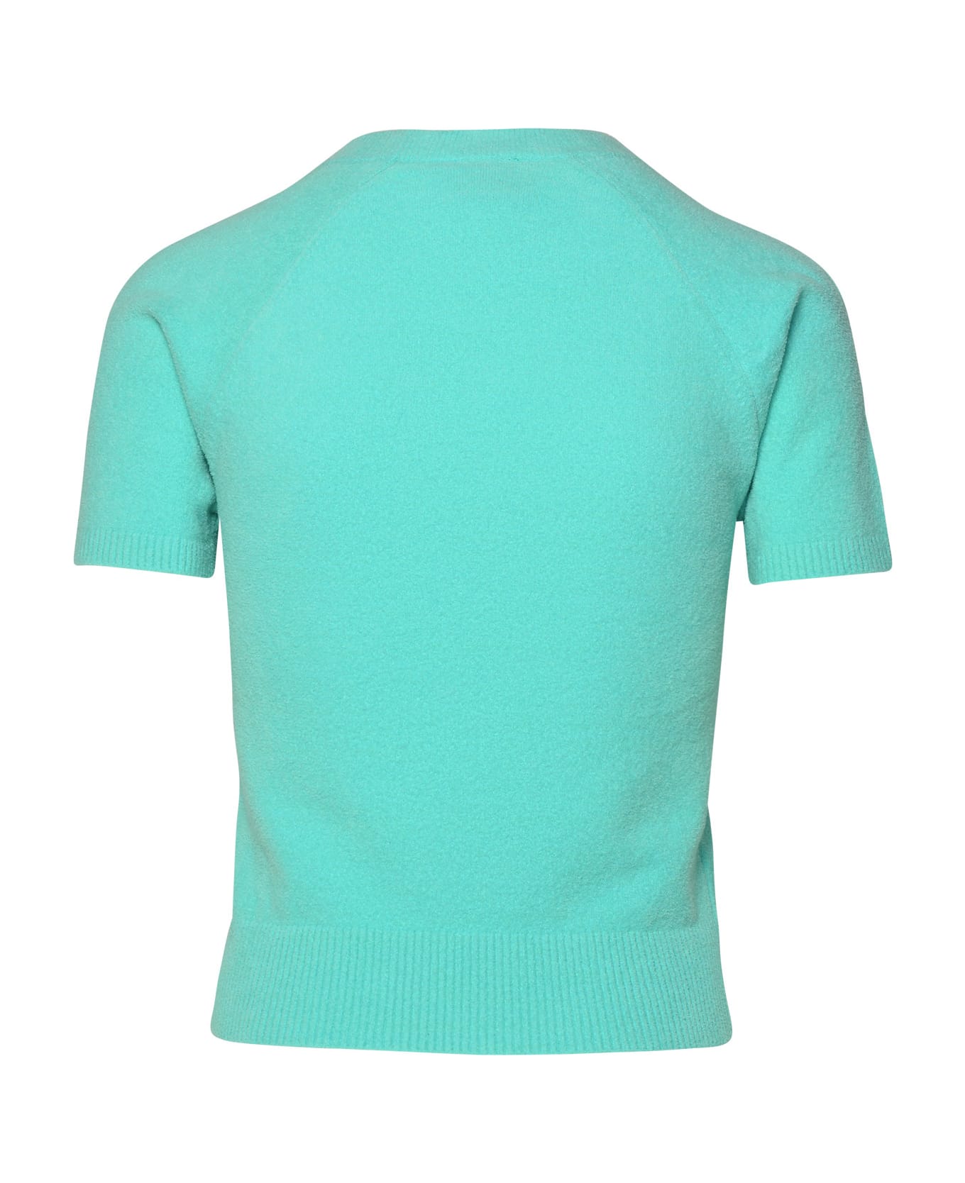 Patou Teal Cotton Blend Sweater - Light Blue Tシャツ