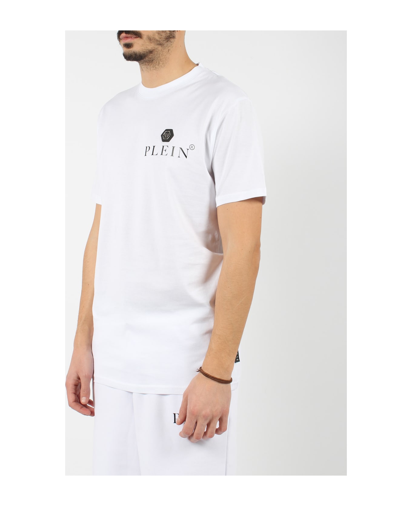 Philipp Plein Round Neck Ss T-shirt - White シャツ