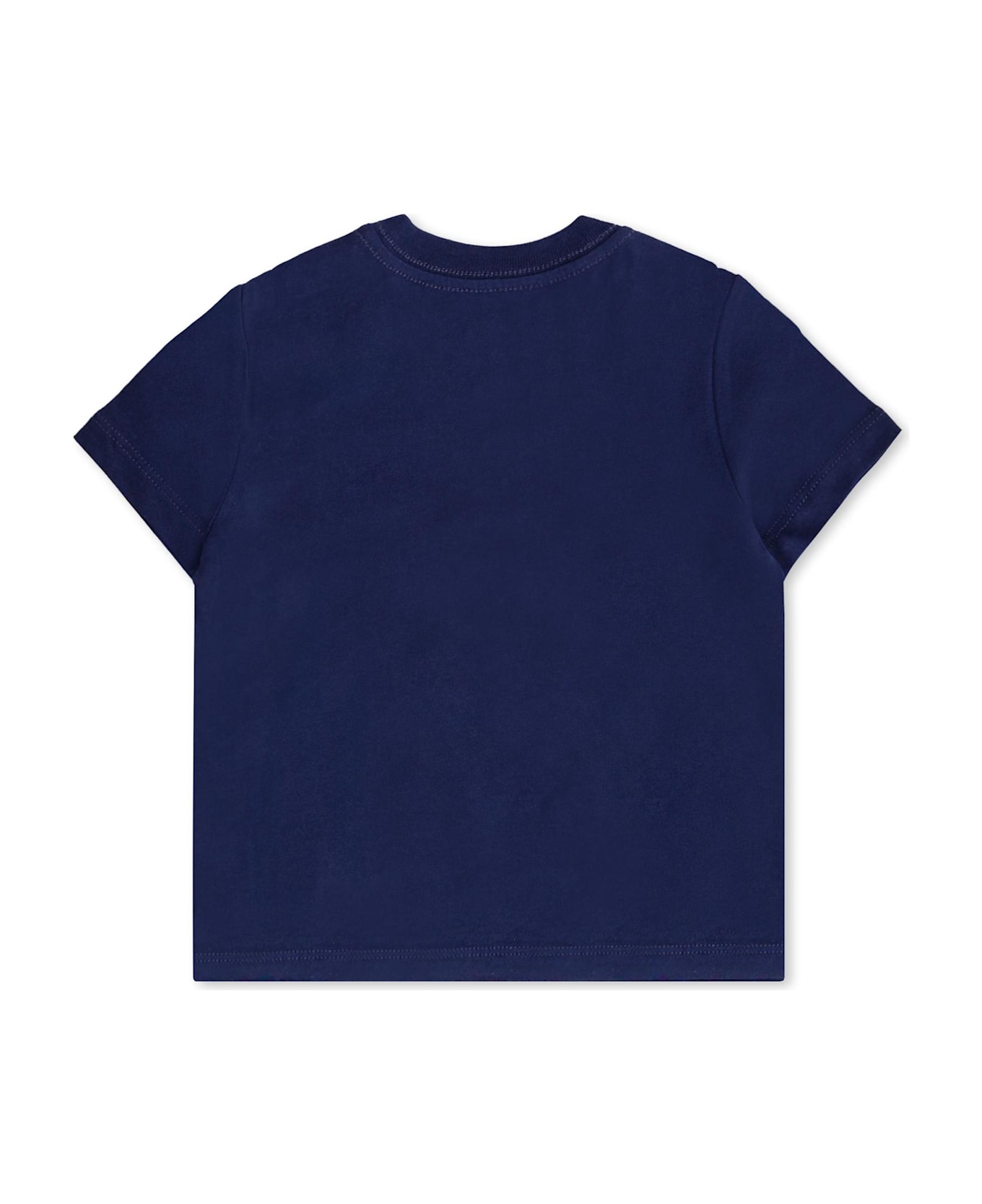 Ralph Lauren Blue T-shirt For Baby Boy With Polo Bear - Blue
