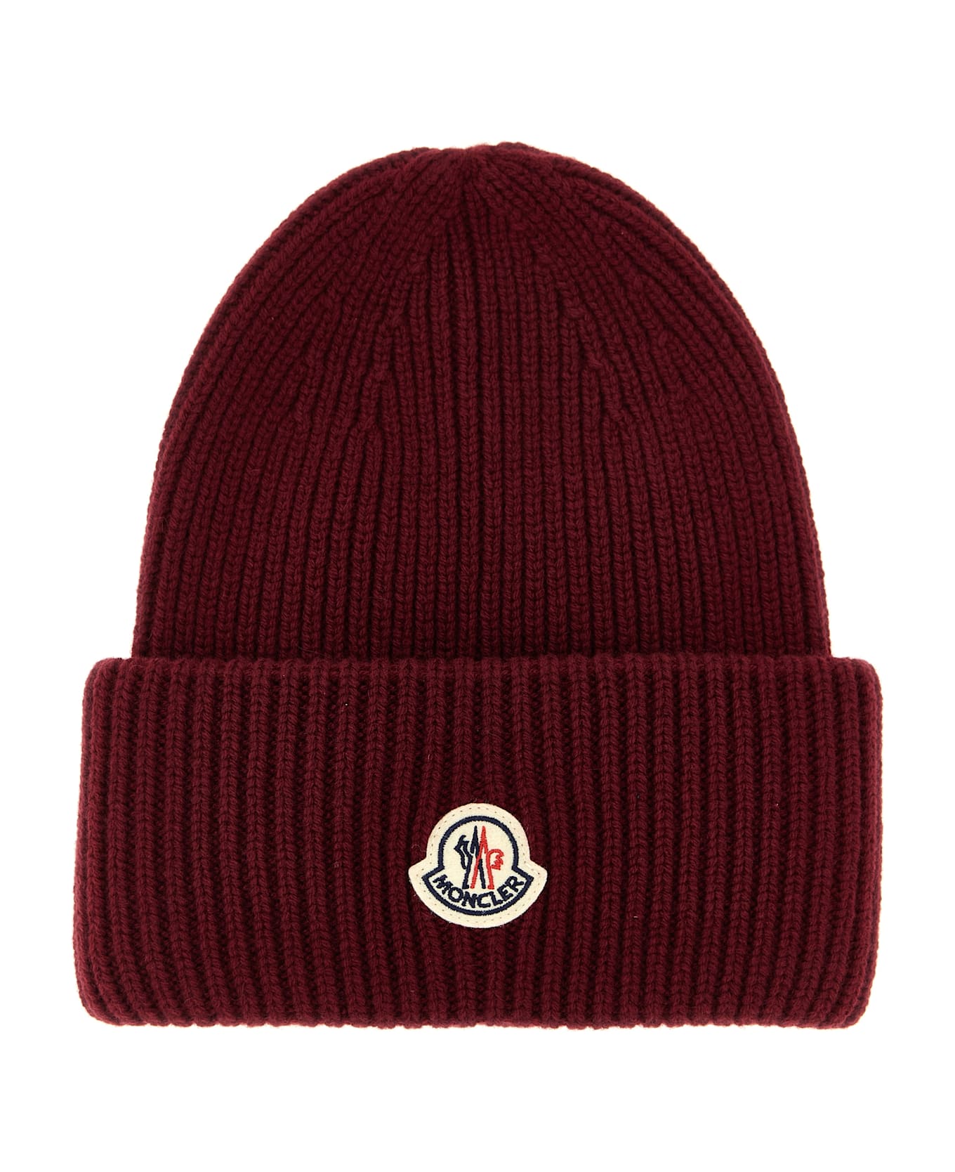 Moncler Wool And Cashmere Beanie - Bordeaux