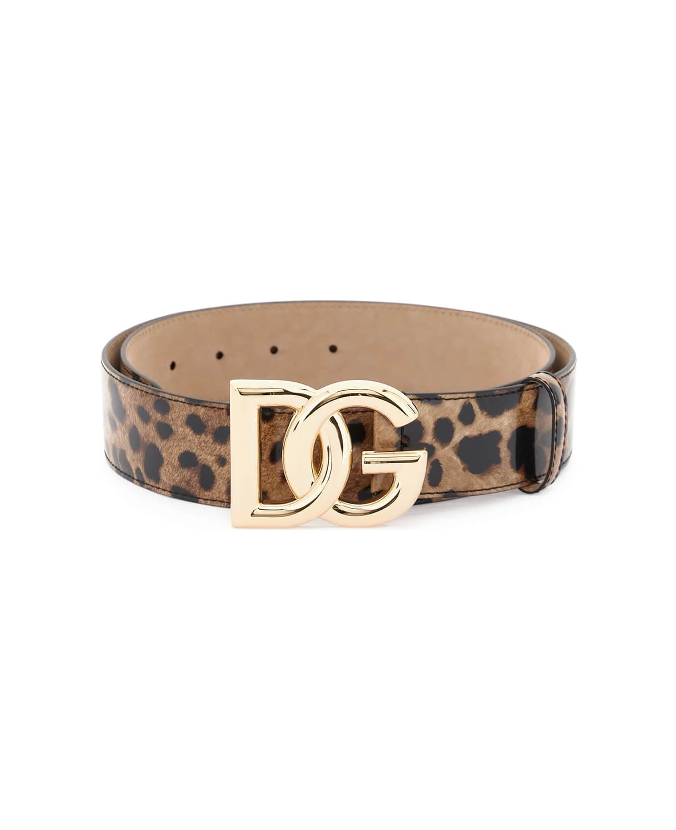 Dolce coat & Gabbana Leo Dg Logo Belt - LEO (Beige)