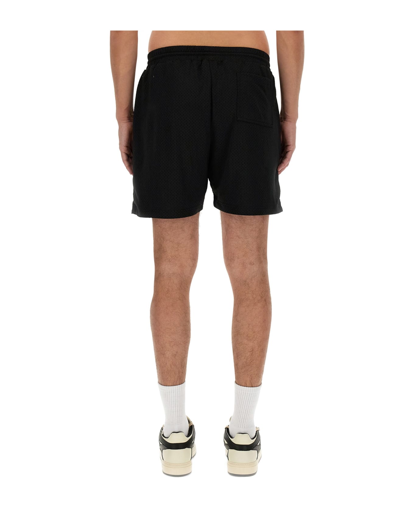 REPRESENT Mesh Bermuda Shorts - Black