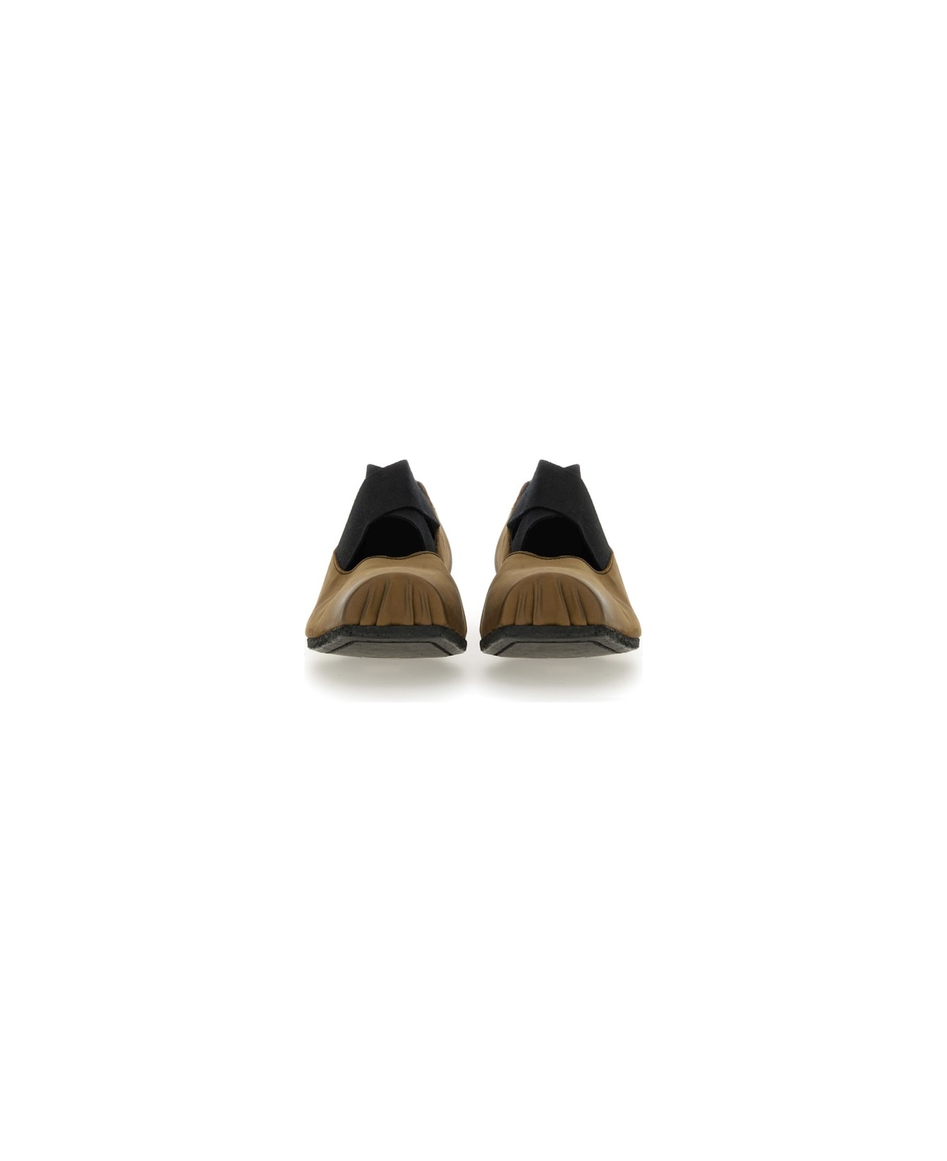 Uma Wang Leather Ballerina - BROWN