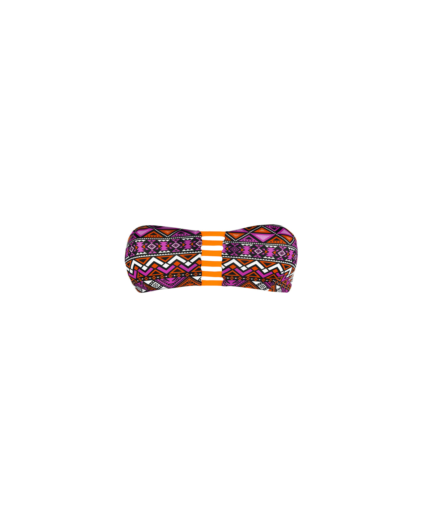 MC2 Saint Barth Bandeau Top Optical Print - PINK