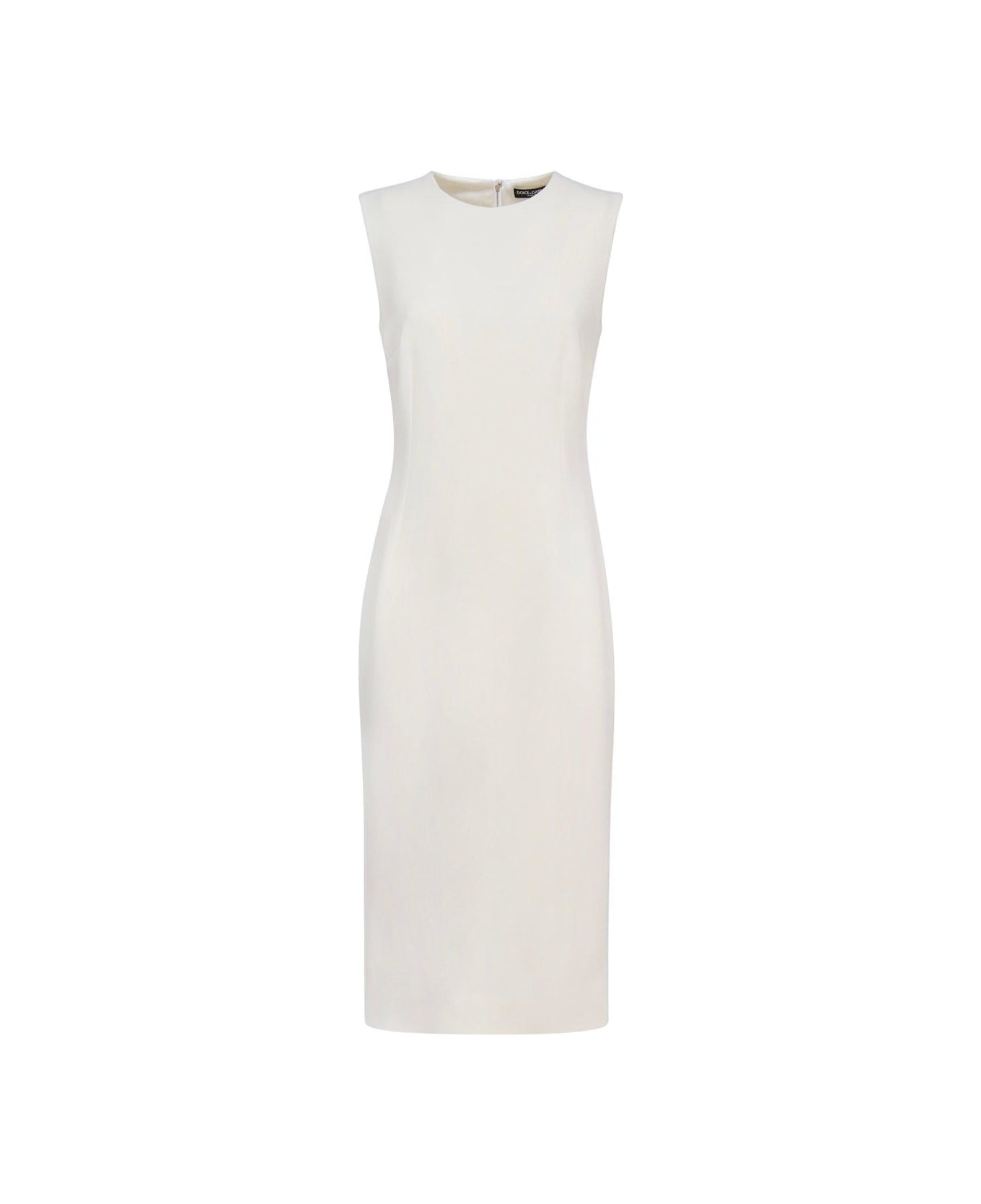 Dolce & Gabbana Sleeveless Sheath Dress - WHITE