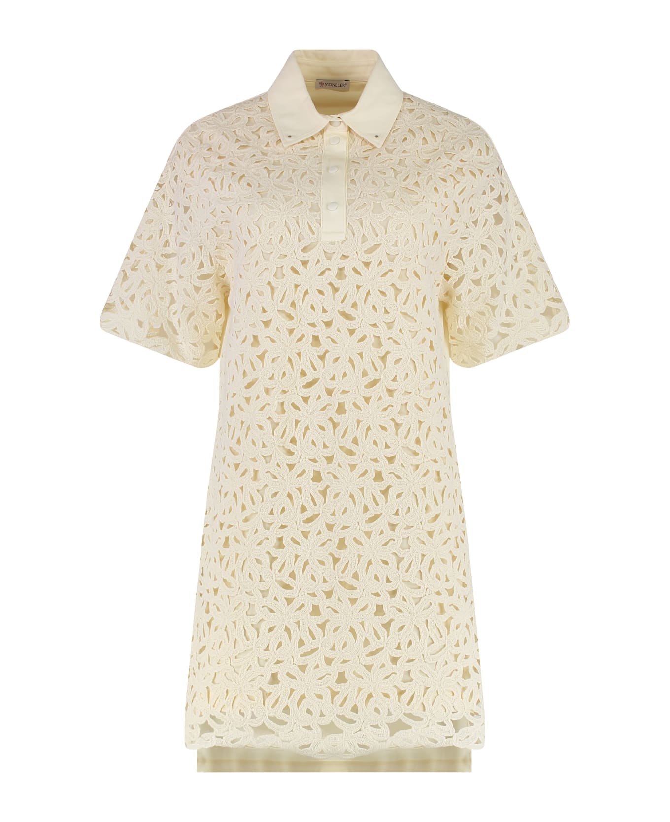 Moncler Cotton Mini Dress - Ivory