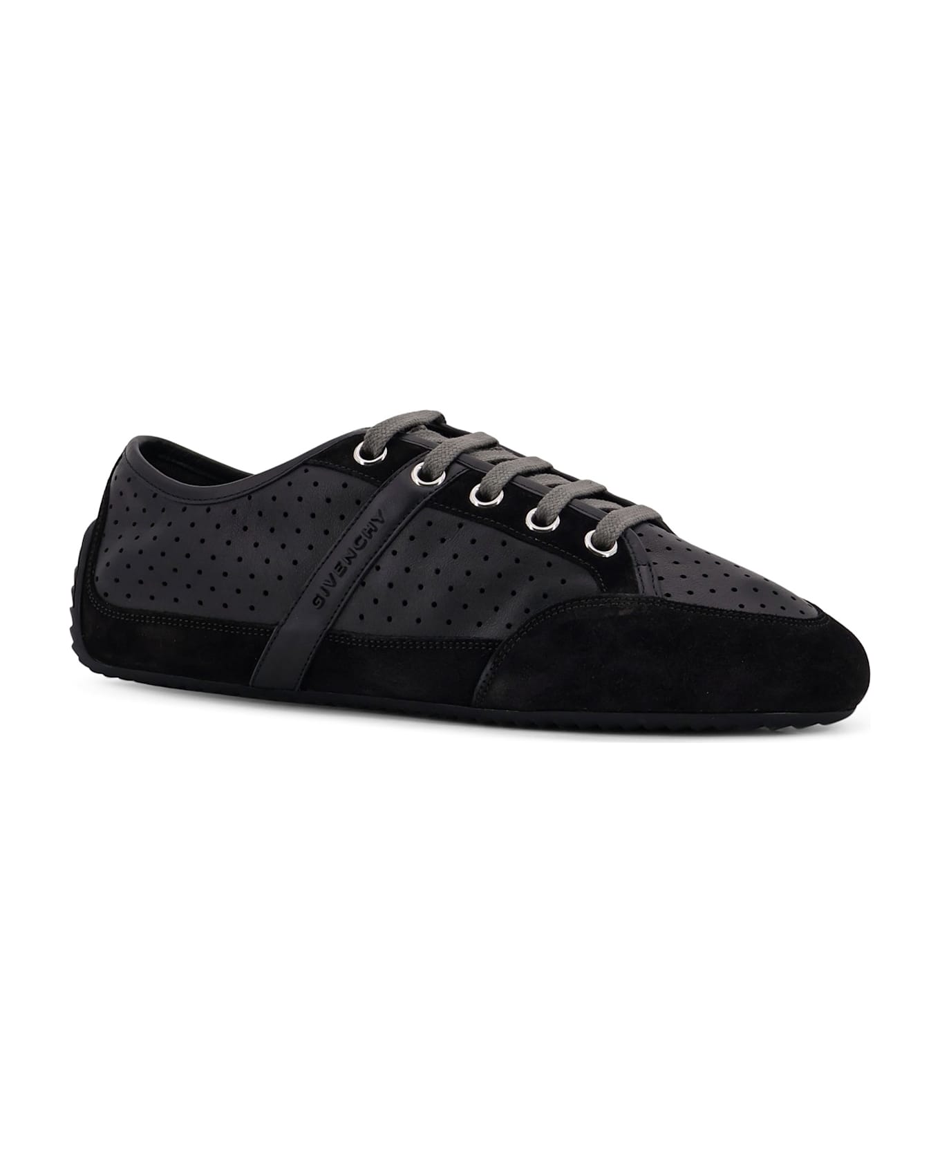 Givenchy Baskets Low-top Leather And Suede Sneakers - Black