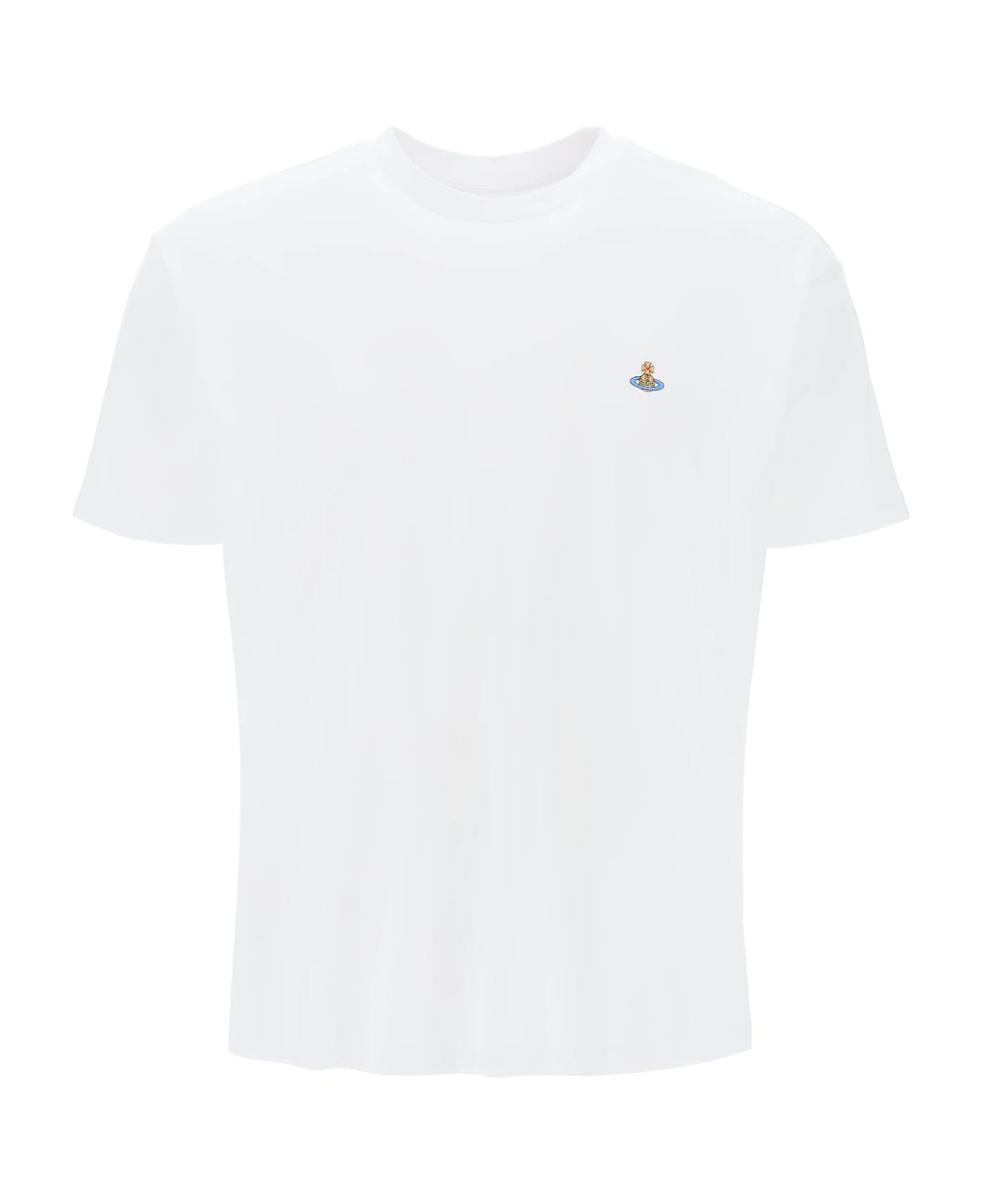 Vivienne Westwood Classic T-shirt With Orb Logo - WHITE (White) Tシャツ