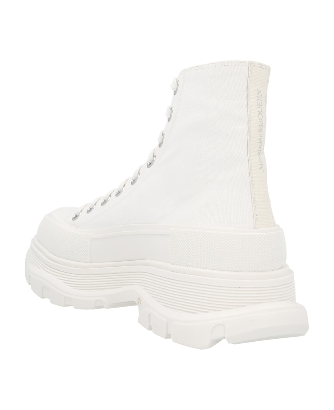 Alexander McQueen Chunky Sole Ankle Boots - White