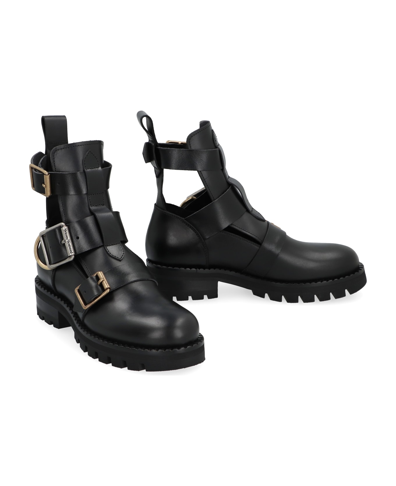 Vivienne Westwood Rome Leather Ankle Boots - black