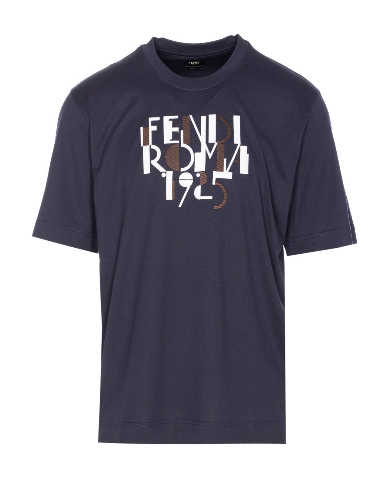 Fendi Roma 1925 Print T-shirt - Blue