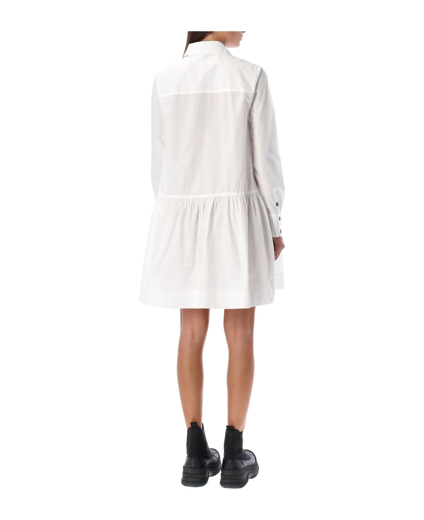 Ganni Shirt Dress - WHITE