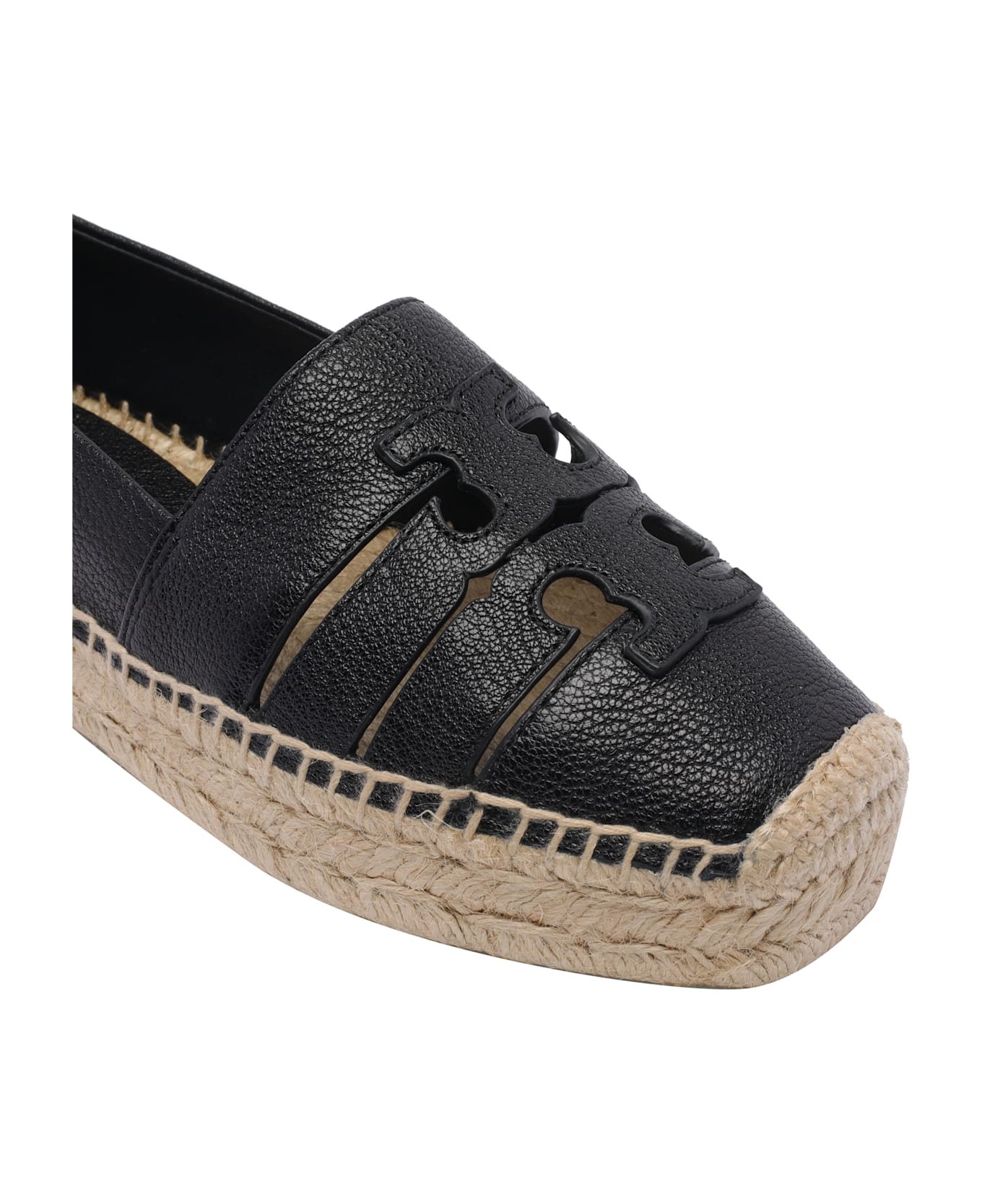 Tory Burch Ines Multi Platform Espadrilles - Black