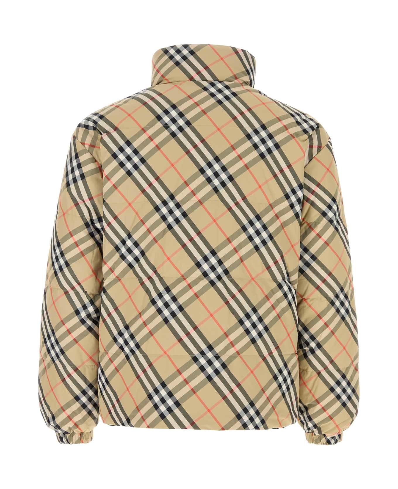 Printed Nylon Reversible Down Jacket