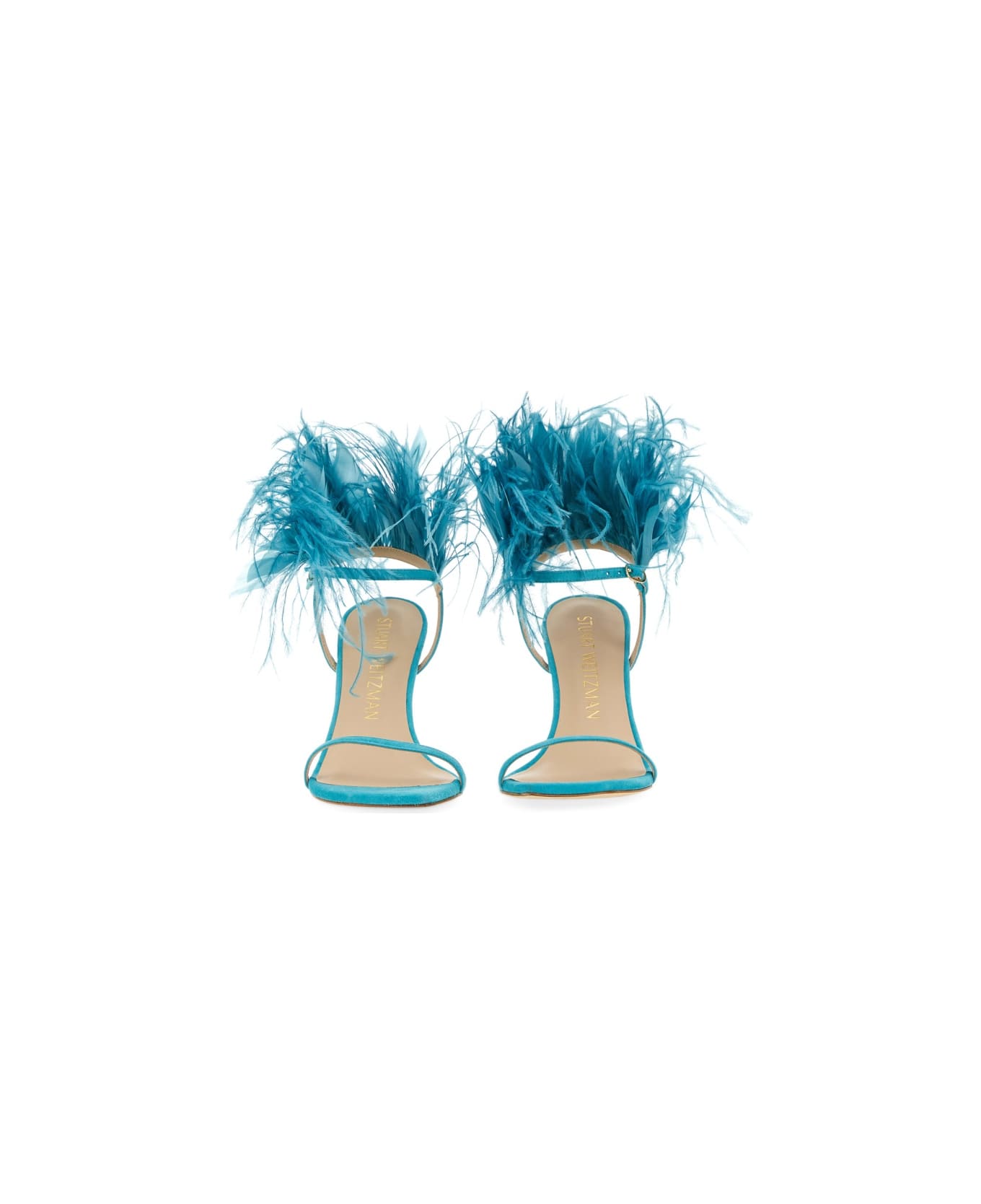 Stuart Weitzman Sandal Plume 100 - BABY BLUE