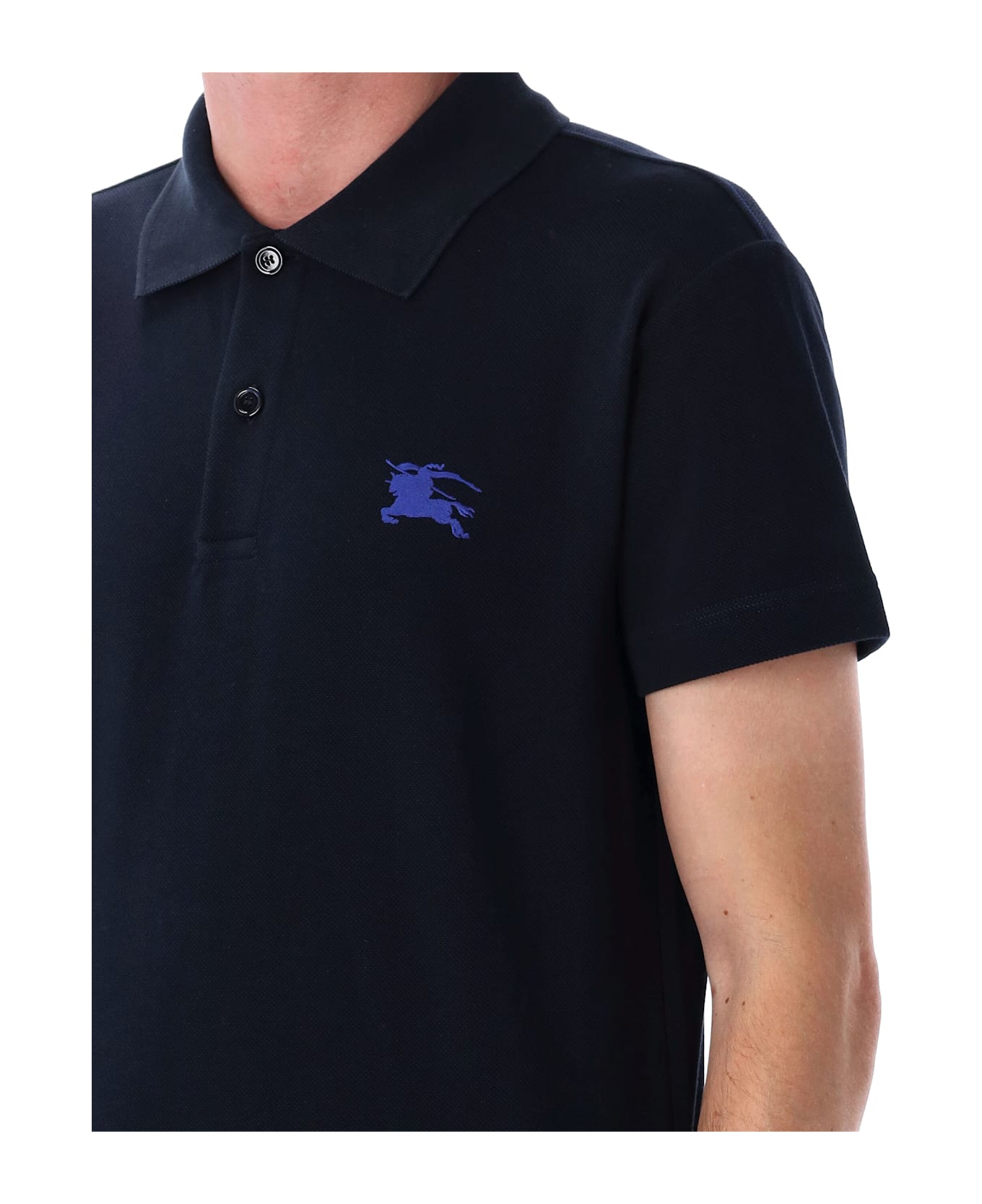 Burberry London Cotton Polo Shirt - NAVY