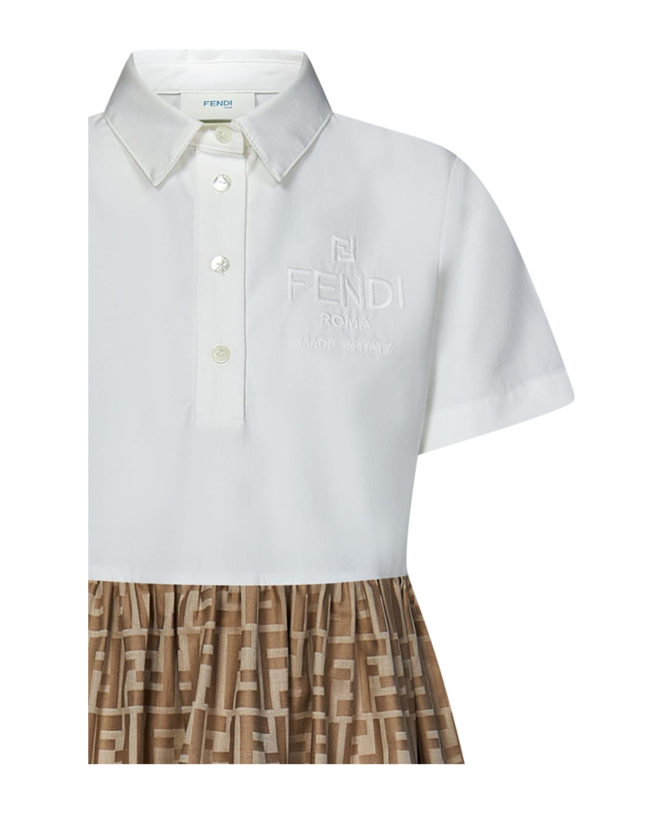 Fendi Kids Dress - Beige