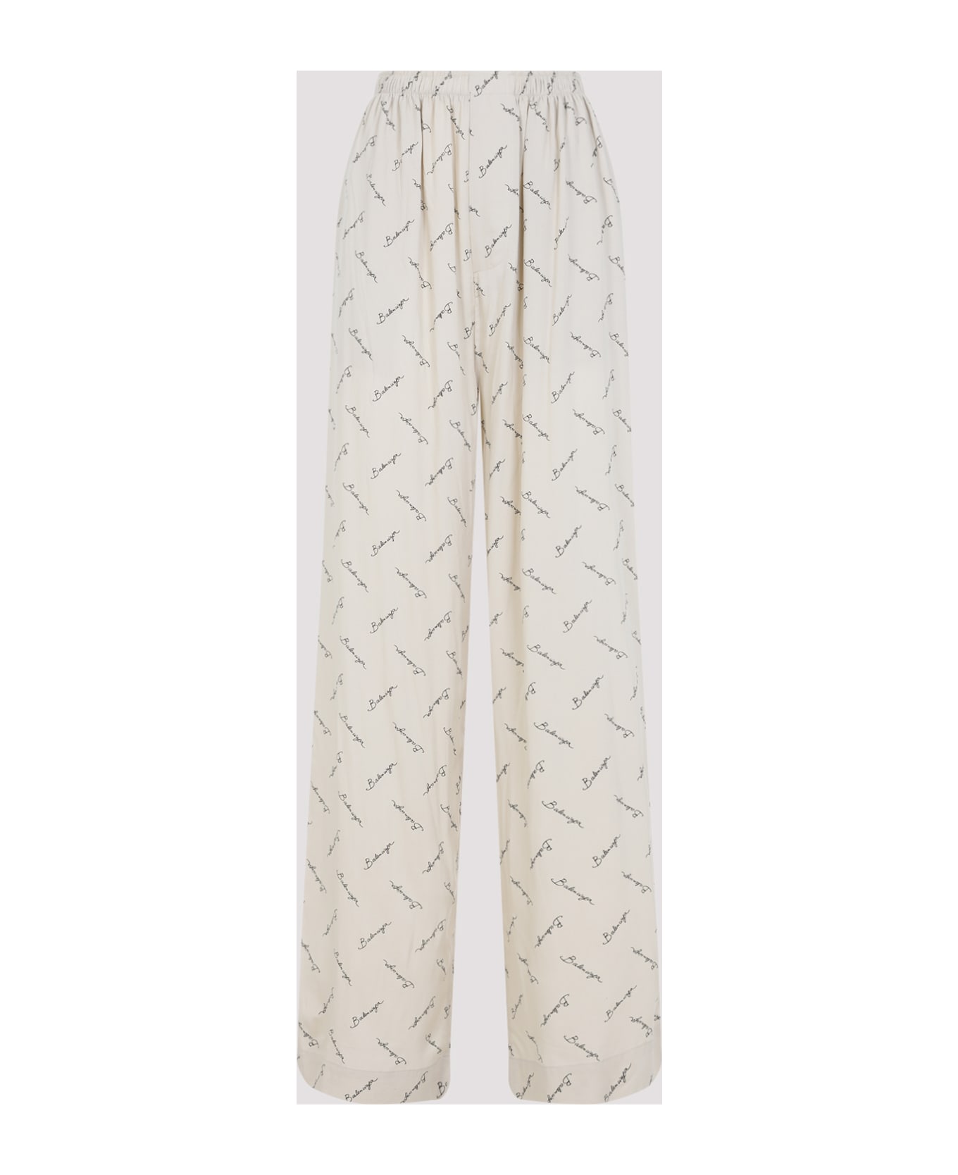 Balenciaga Pyjama Pants - Light Beige Black