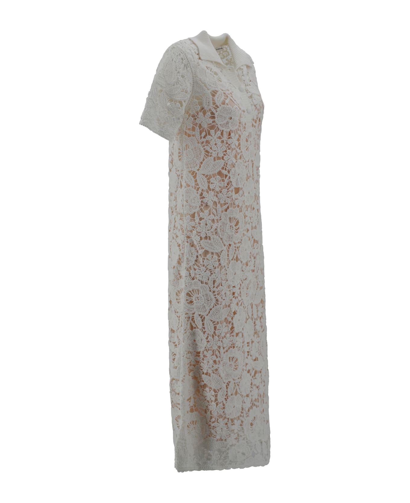 Parosh Cotton Dress - Cream