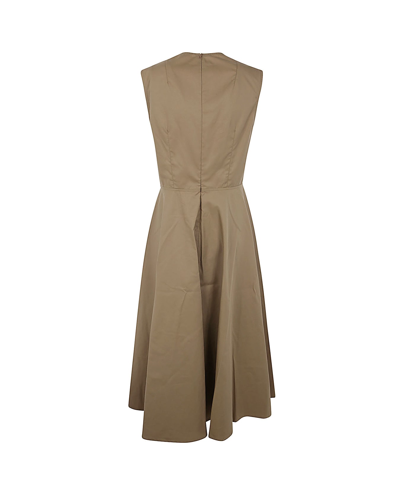 Sofie d'Hoore Long Dress With Two Applied Pockets - Dune