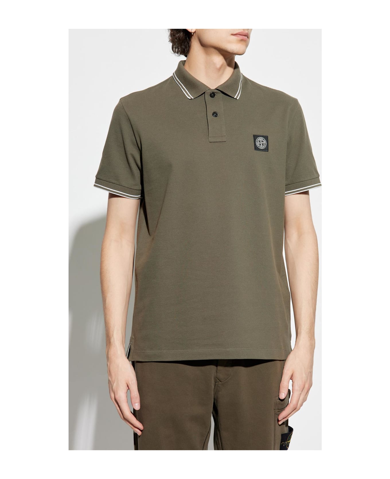 Stone Island Cotton Polo - Militare