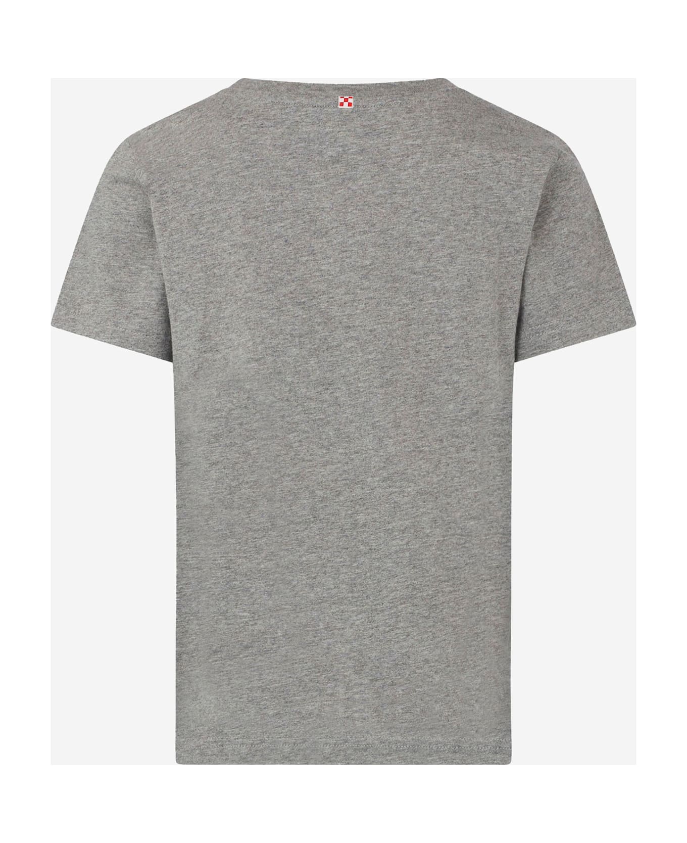 MC2 Saint Barth Cotton T-shirt With Logo Print - Grey