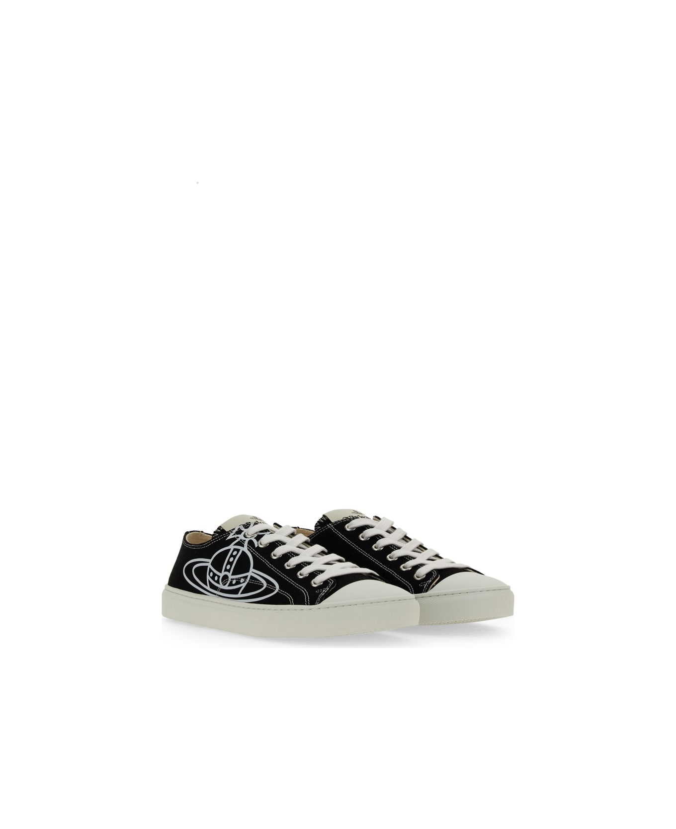 Vivienne Westwood Low Sneaker With Orb Logo - BLACK