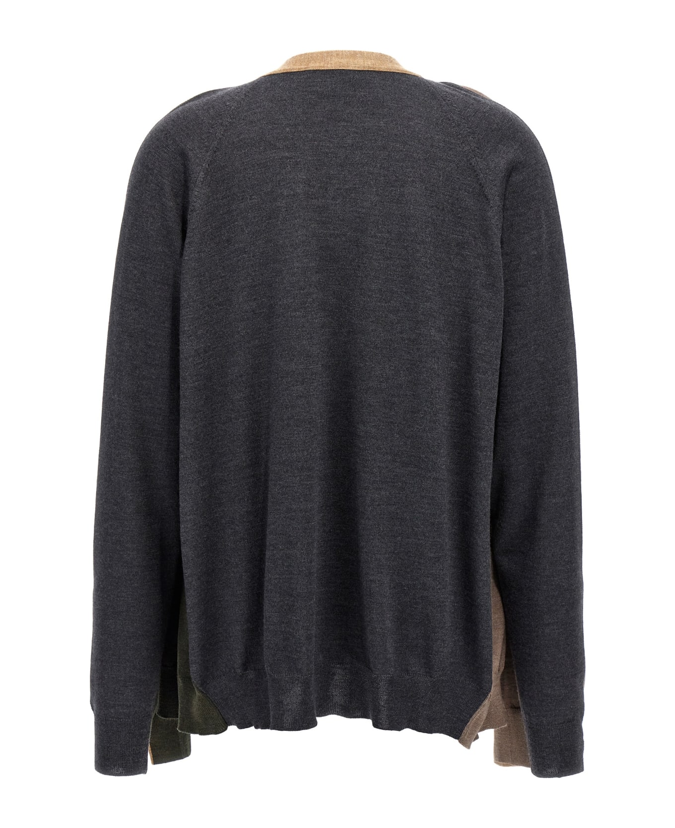 Moschino 4-sleeve Cardigan - NEUTRALS/GREY